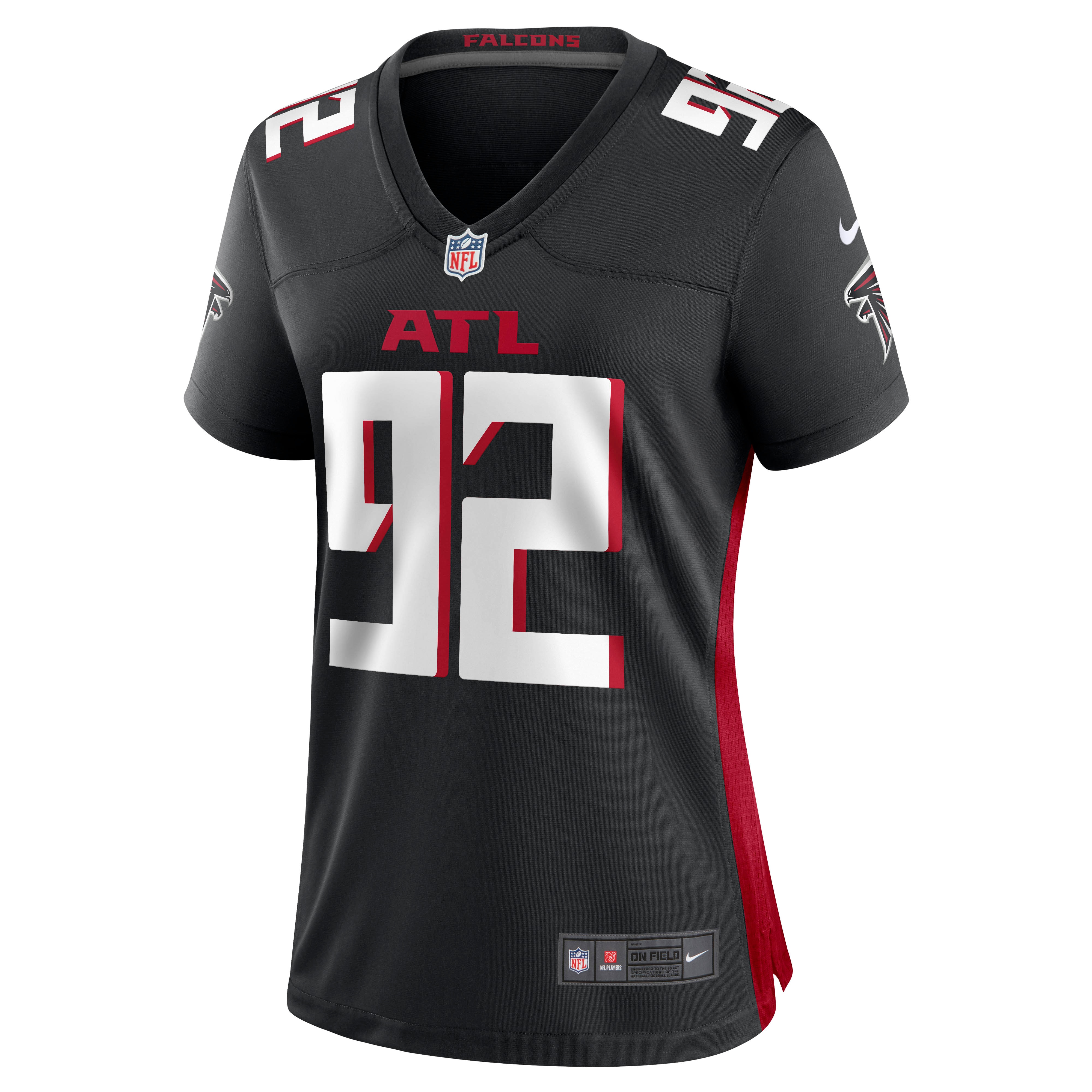 Adetokunbo Ogundeji Atlanta Falcons Nike Women's Game Jersey - Black - vstockx