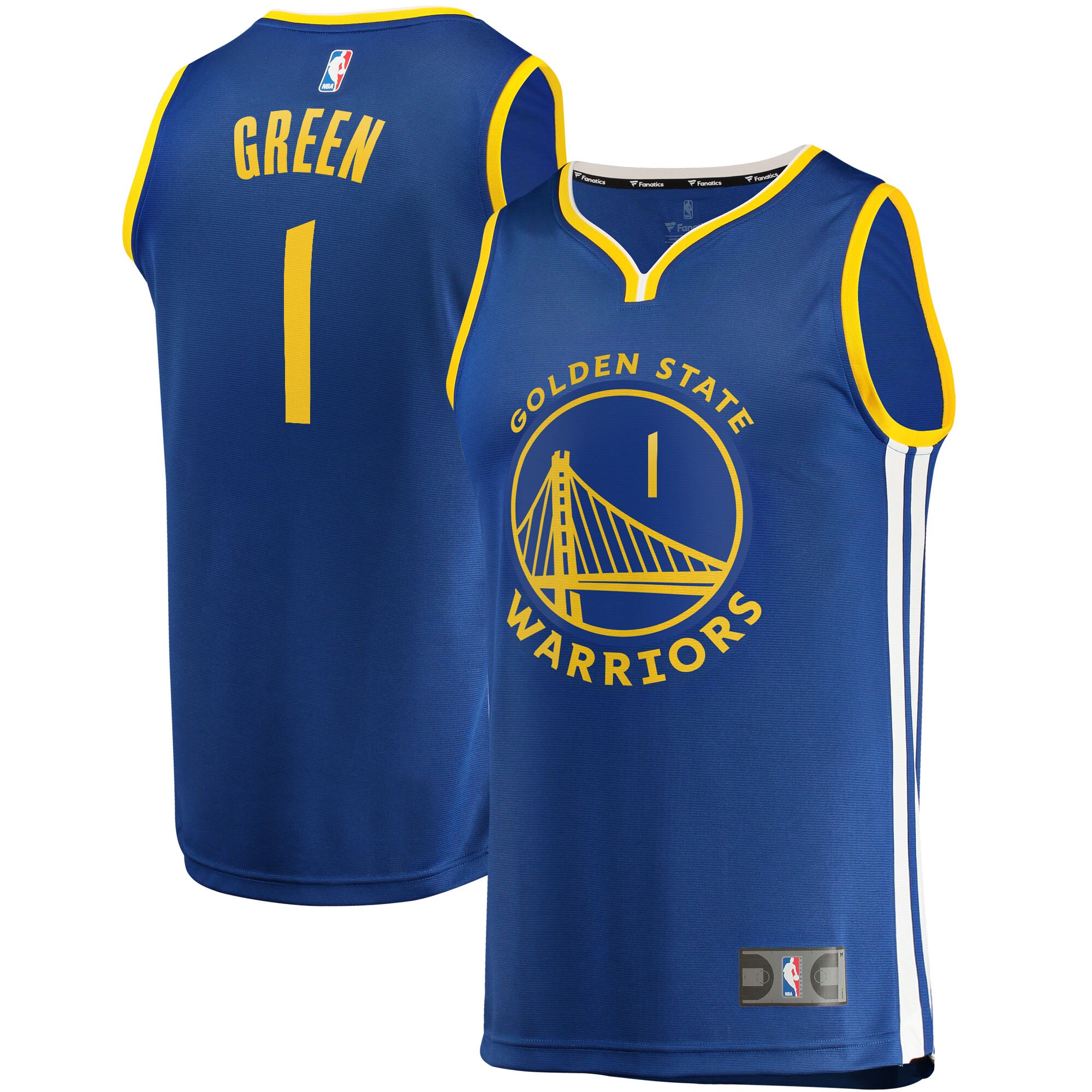 JaMychal Green Golden State Warriors Fanatics Branded Fast Break Replica Jersey - Icon Edition - Blue - vstockx