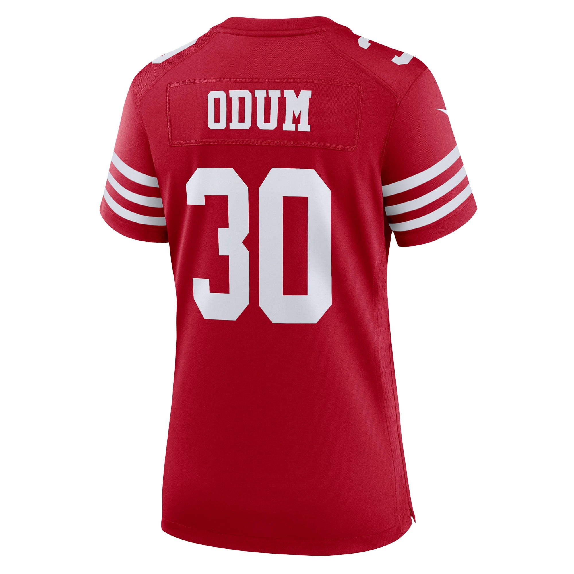 Women's Nike George Odum Scarlet San Francisco 49ers Game Player Jersey - vstockx