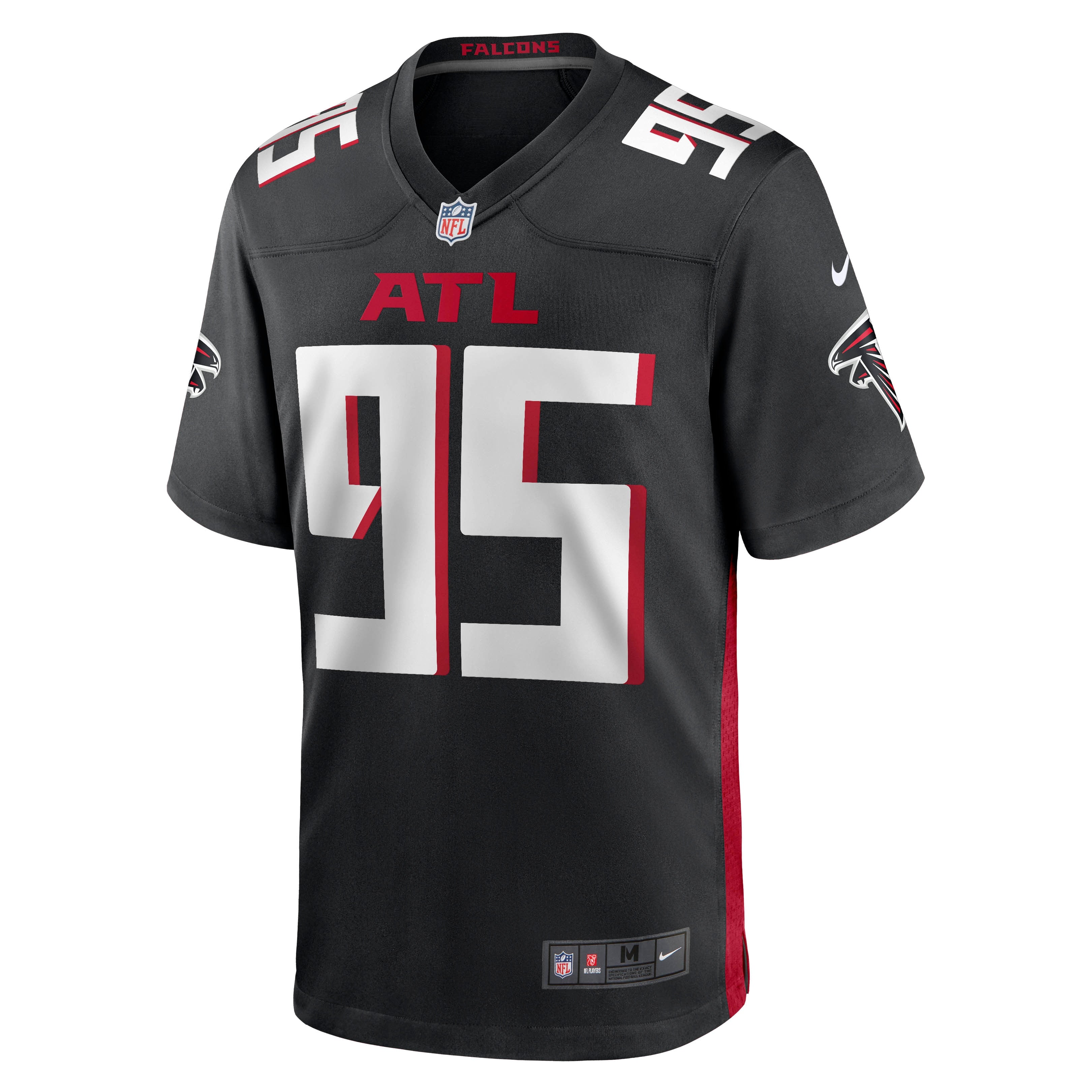 Men's Nike Ta'Quon Graham Black Atlanta Falcons Game Jersey - vstockx