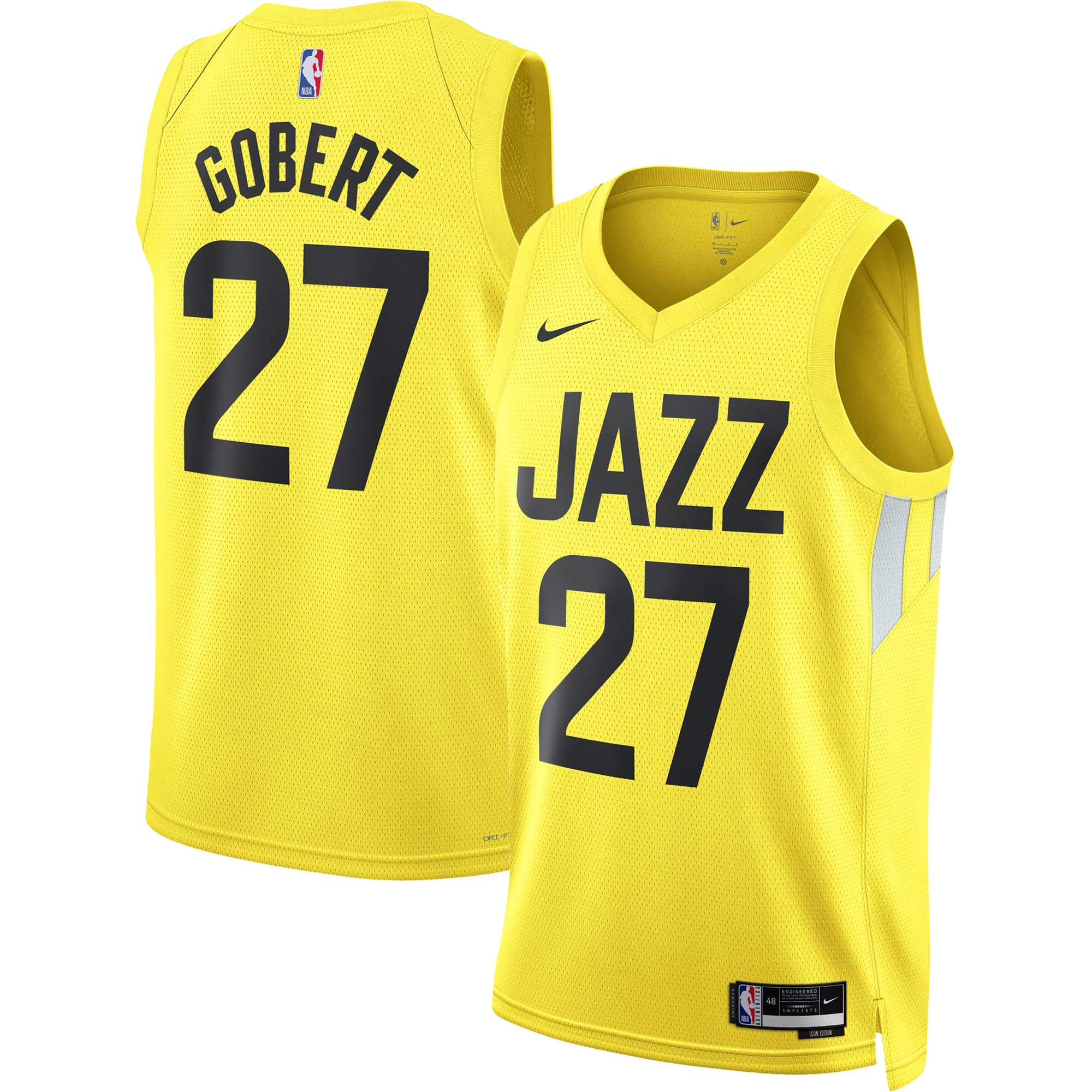 Rudy Gobert Utah Jazz Nike Unisex Swingman Jersey - Association Edition - Gold - vstockx
