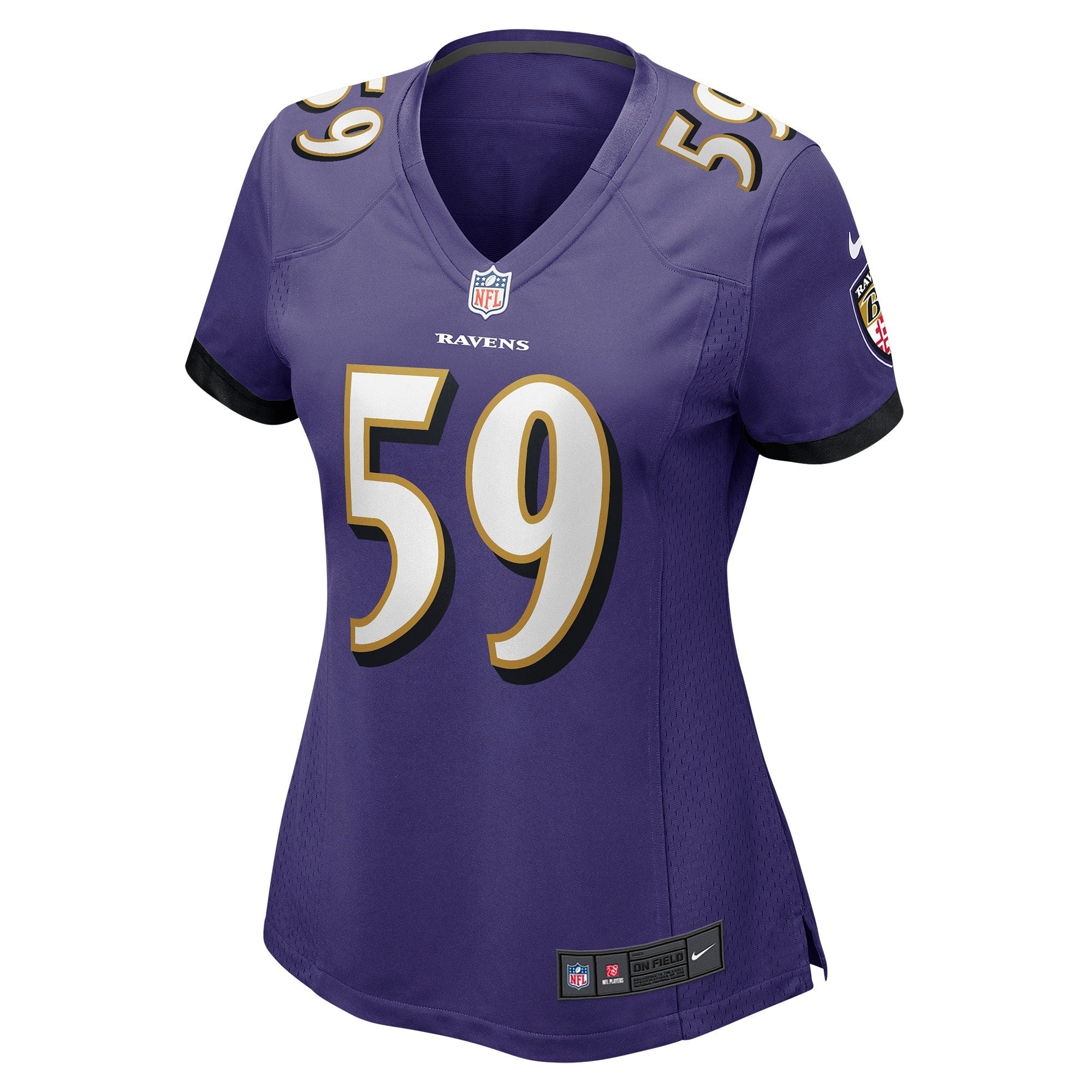 Women's Nike Daelin Hayes Purple Baltimore Ravens Game Jersey - vstockx