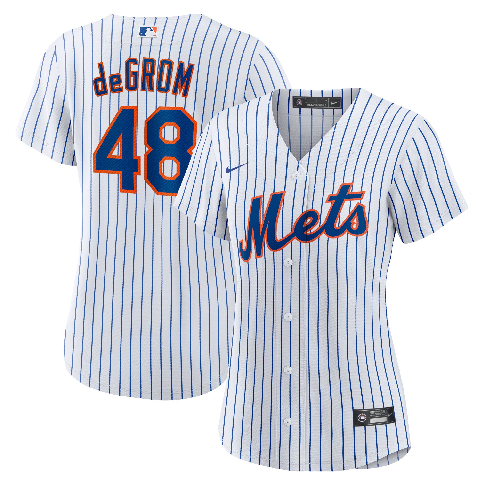 Jacob deGrom New York Mets Nike Women's Home Replica Player Jersey - White - vstockx