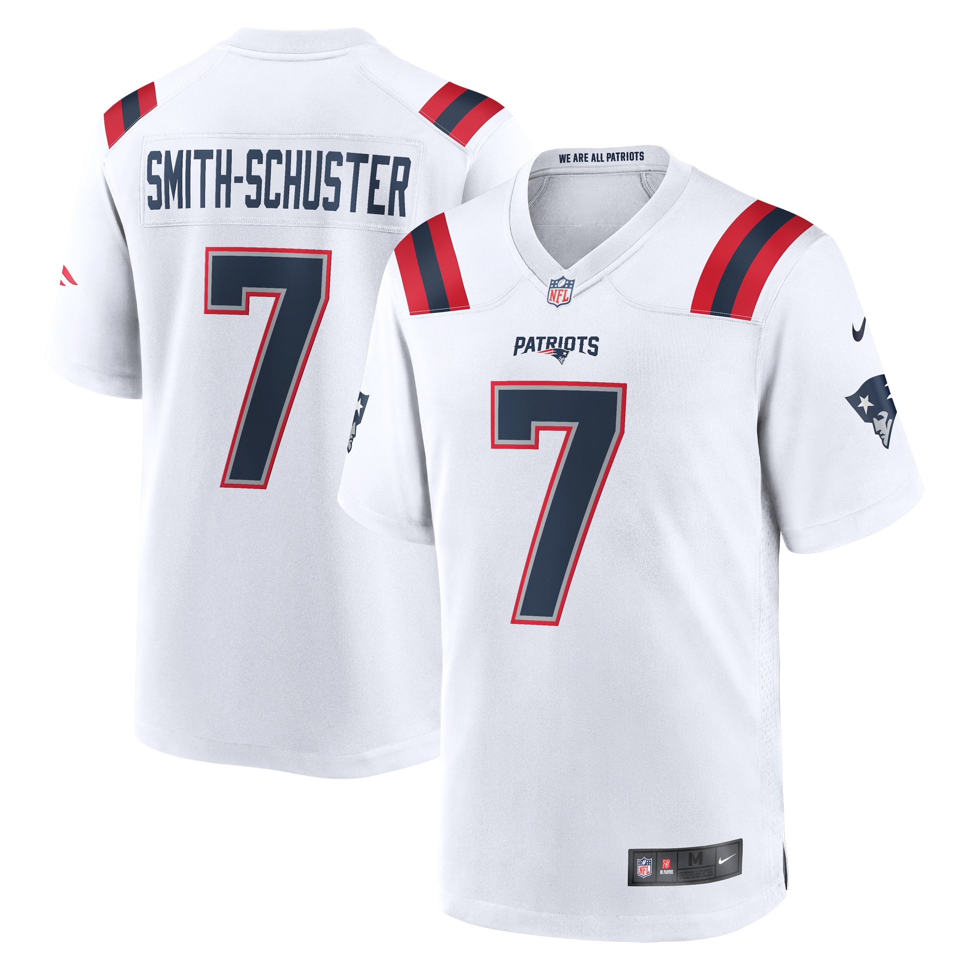 JuJu Smith-Schuster New England Patriots Nike Game Player Jersey - { White - vstockx