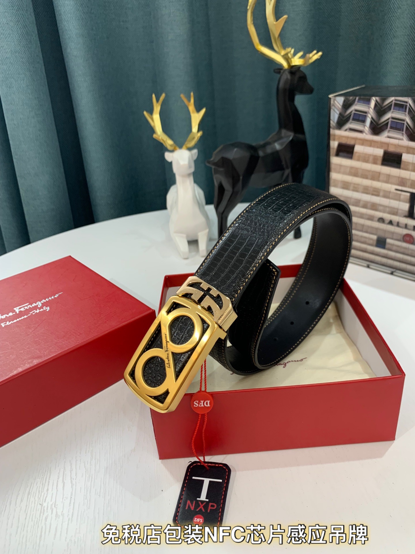 Streetwear Belt Ferragamo 319260 size:3.5cm - vstockx