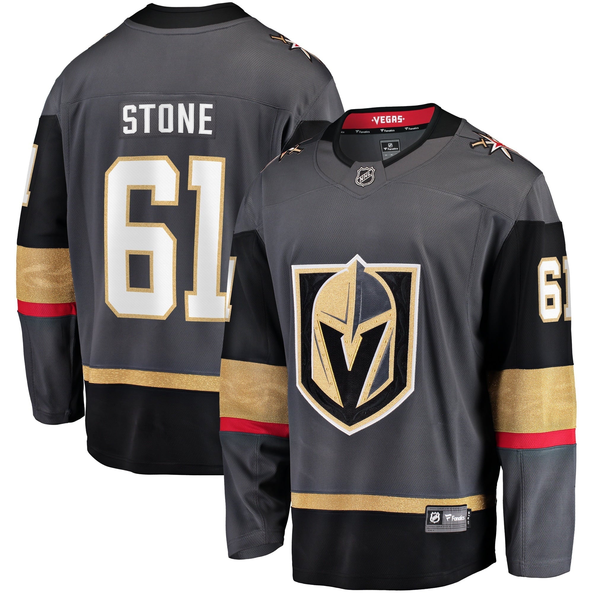 Men's Fanatics Branded Mark Stone Gray Vegas Golden Knights Alternate Premier Breakaway Player Jersey - vstockx