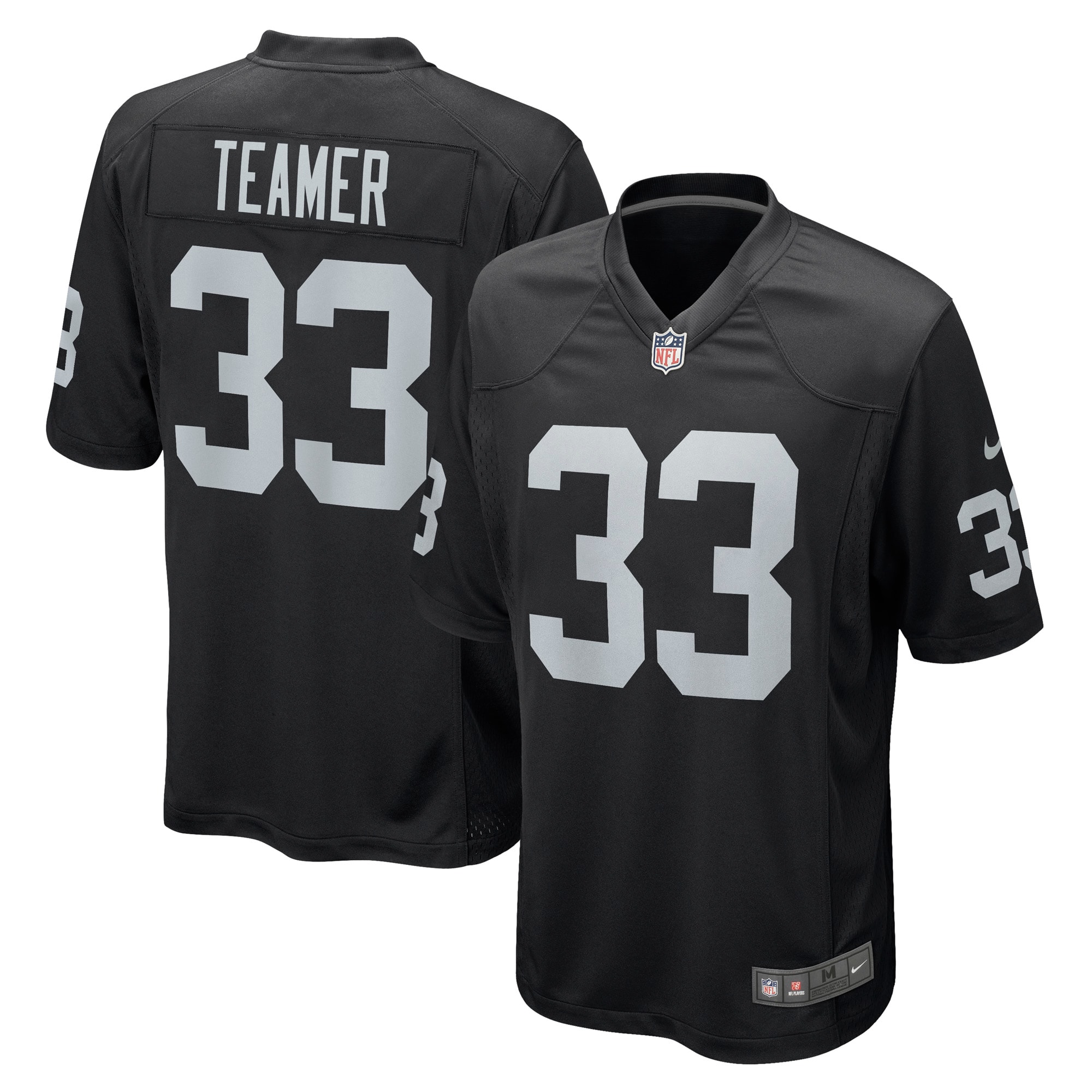 Roderic Teamer Las Vegas Raiders Nike Game Jersey - Black - vstockx