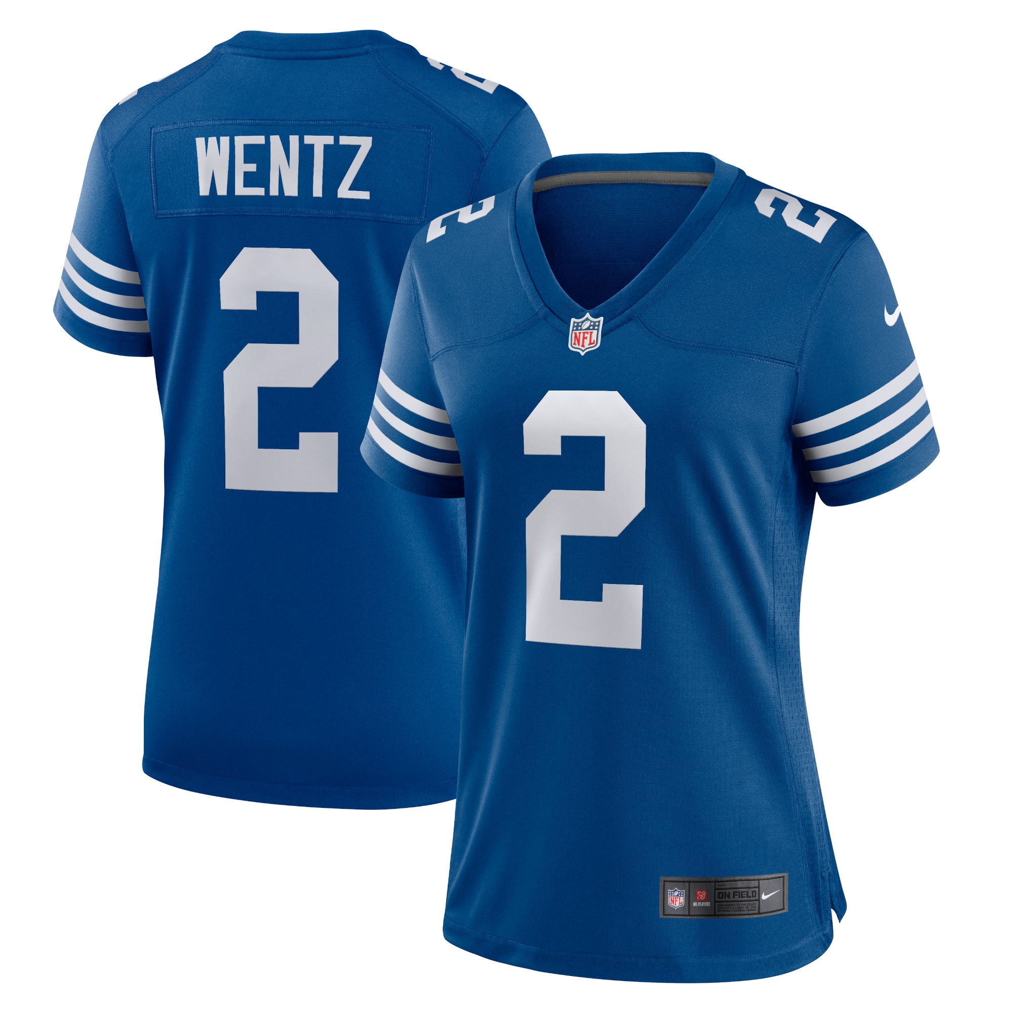 Carson Wentz Indianapolis Colts Nike Women's Alternate Game Jersey - Royal - vstockx