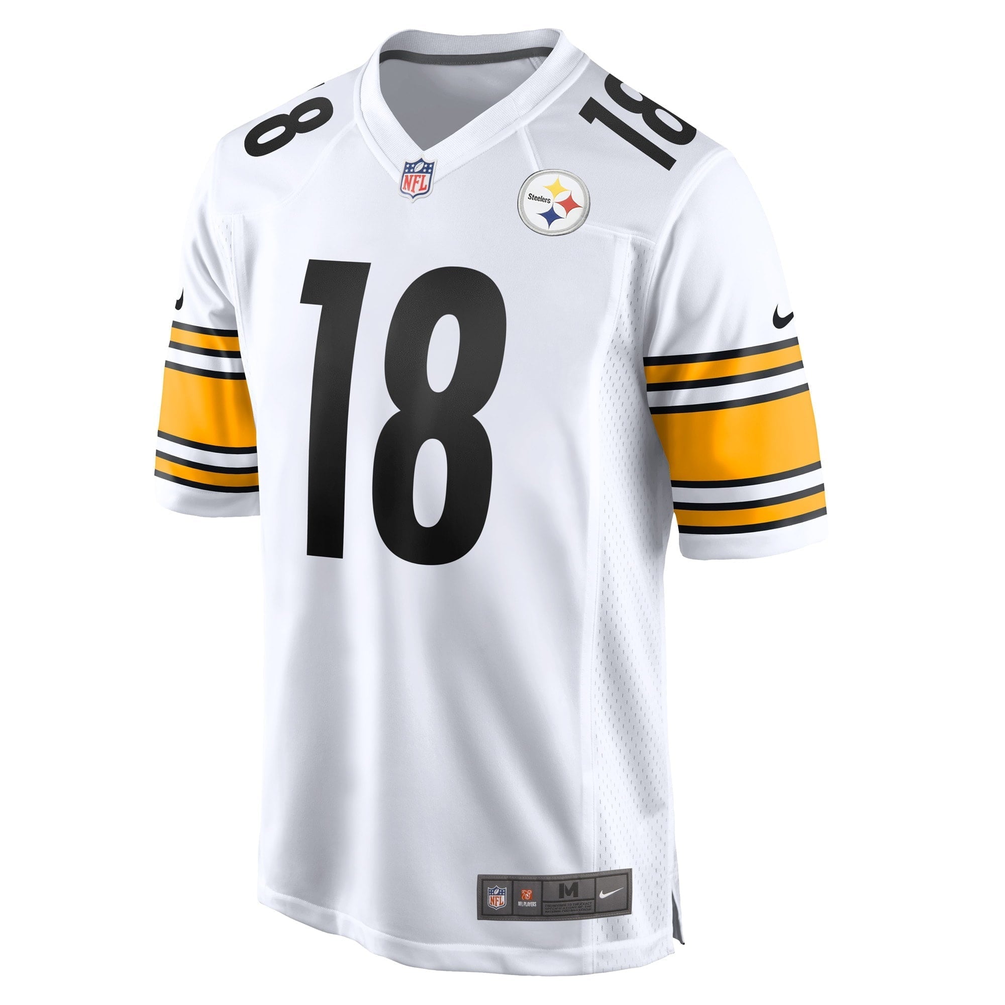 Men's Nike Diontae Johnson White Pittsburgh Steelers Game Player Jersey - vstockx