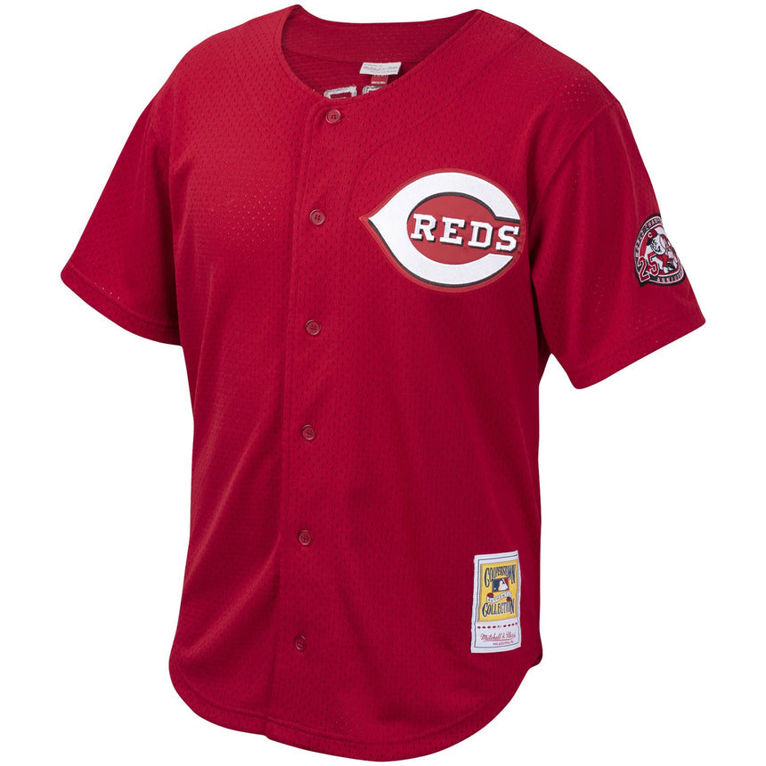 Youth Cincinnati Reds Ken Griffey Jr. Mitchell & Ness Red Cooperstown Collection Batting Practice Jersey - vstockx