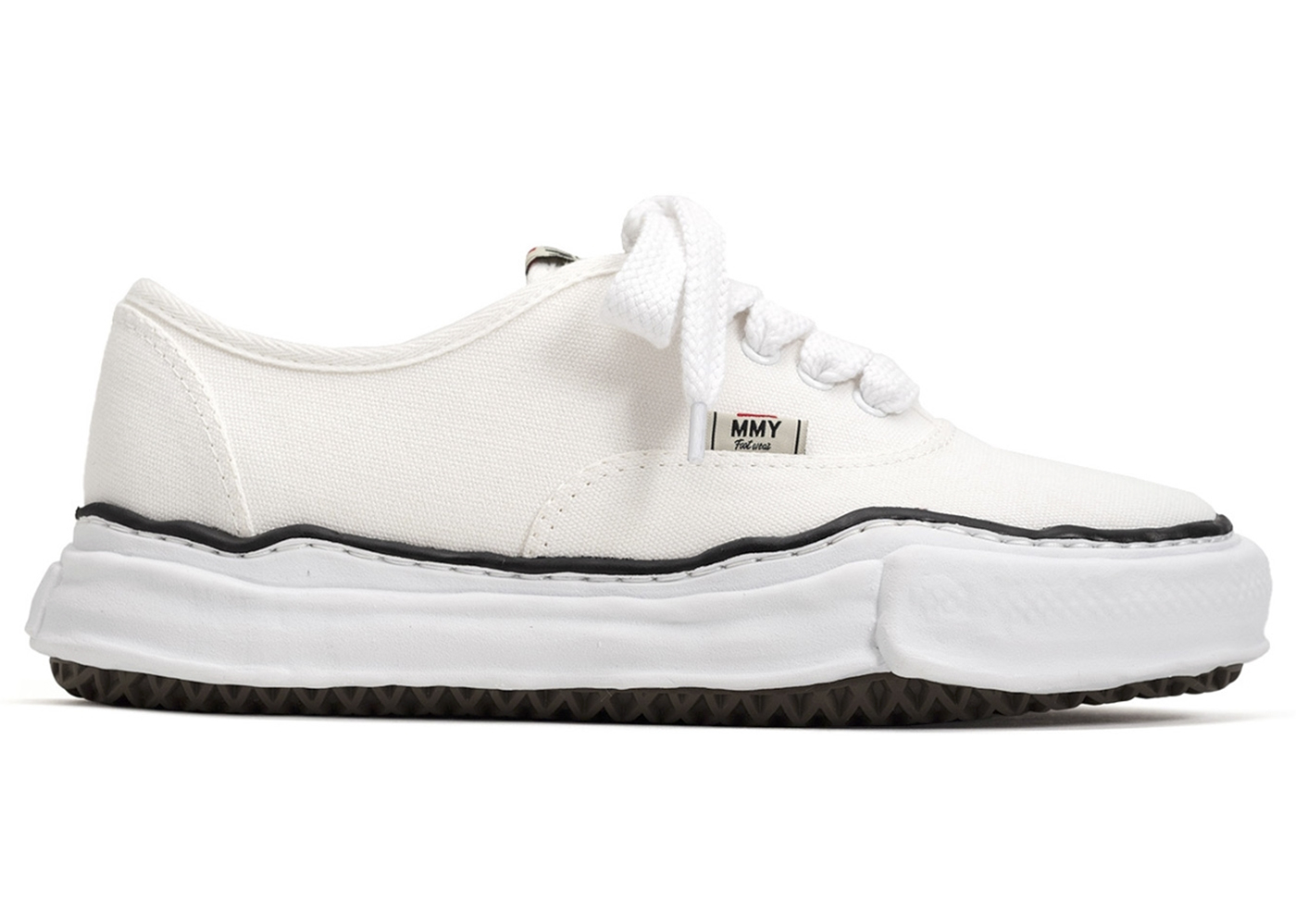 Maison Mihara Yasuhiro Baker OG Sole Canvas Low White - vstockx