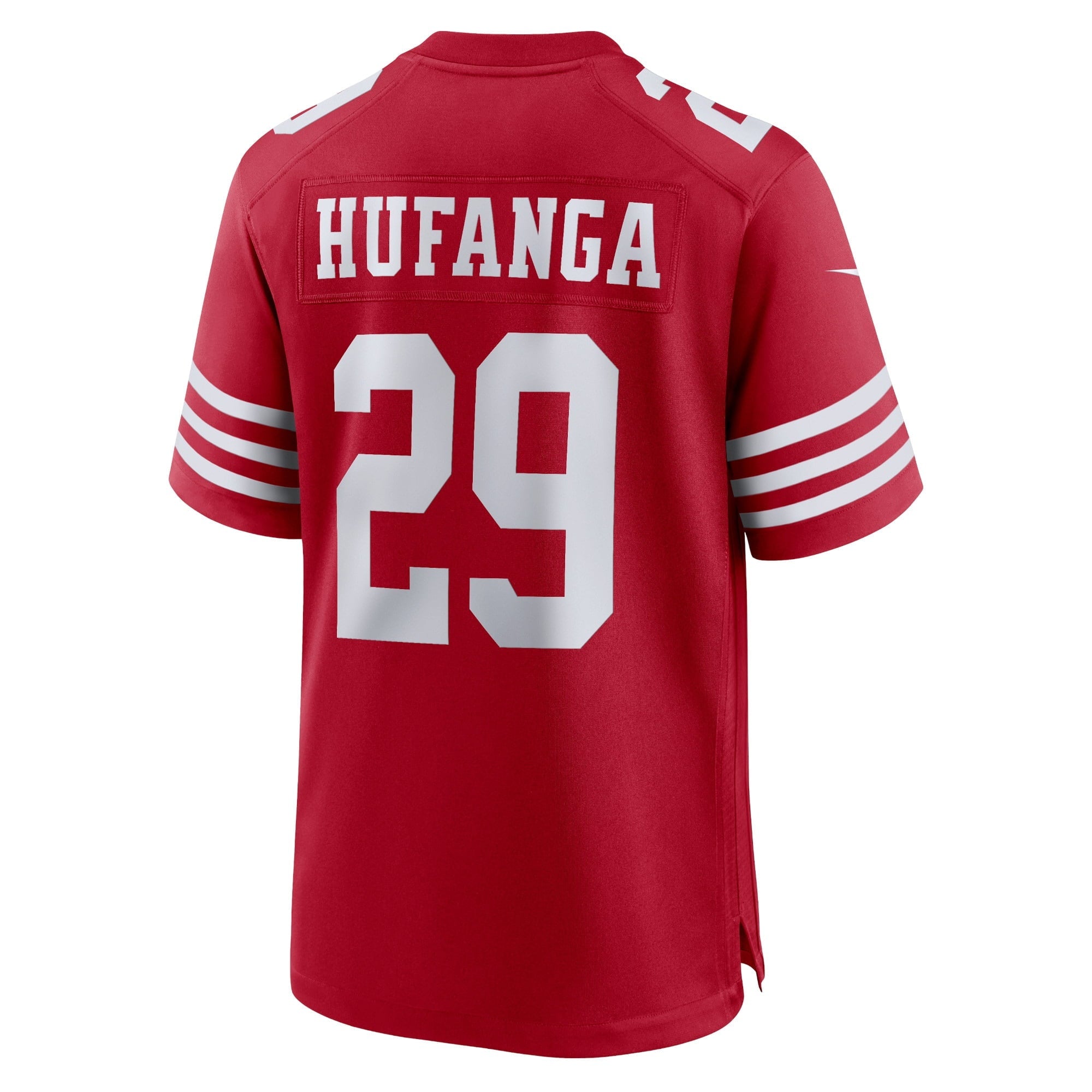 Men's Nike Talanoa Hufanga Scarlet San Francisco 49ers Game Player Jersey - vstockx
