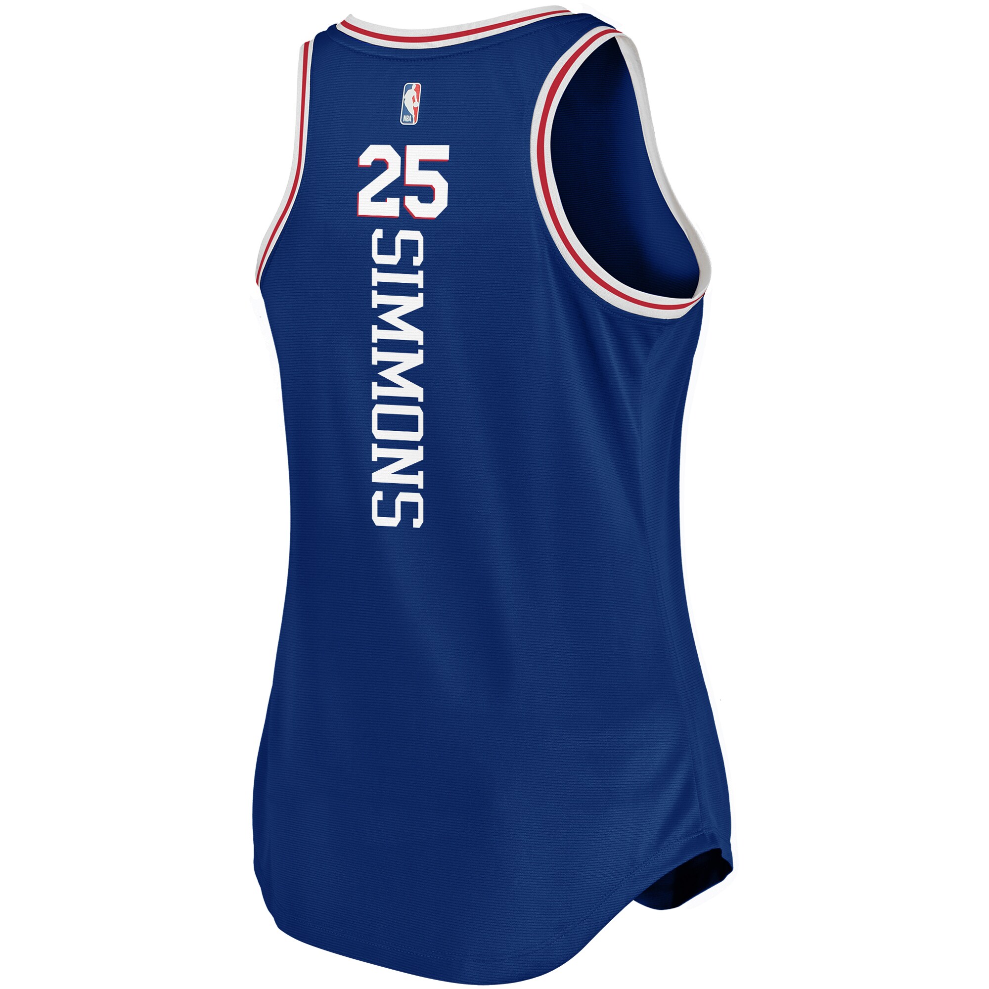 Ben Simmons Philadelphia 76ers Fanatics Branded Women's 2019/20 Fast Break Team Tank Jersey - Icon Edition - Royal - vstockx