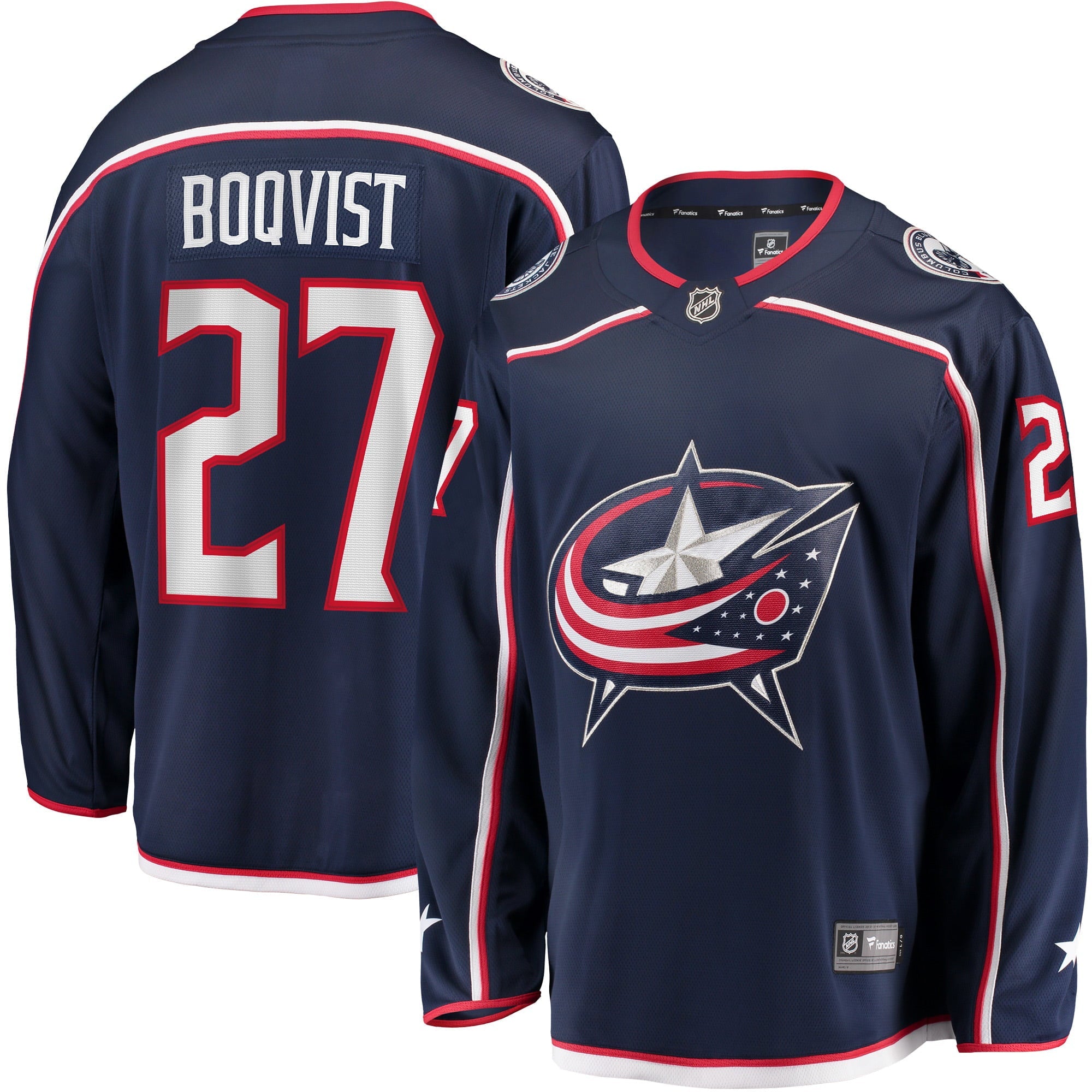 Men's Fanatics Branded Adam Boqvist Navy Columbus Blue Jackets Home Breakaway Player Jersey - vstockx