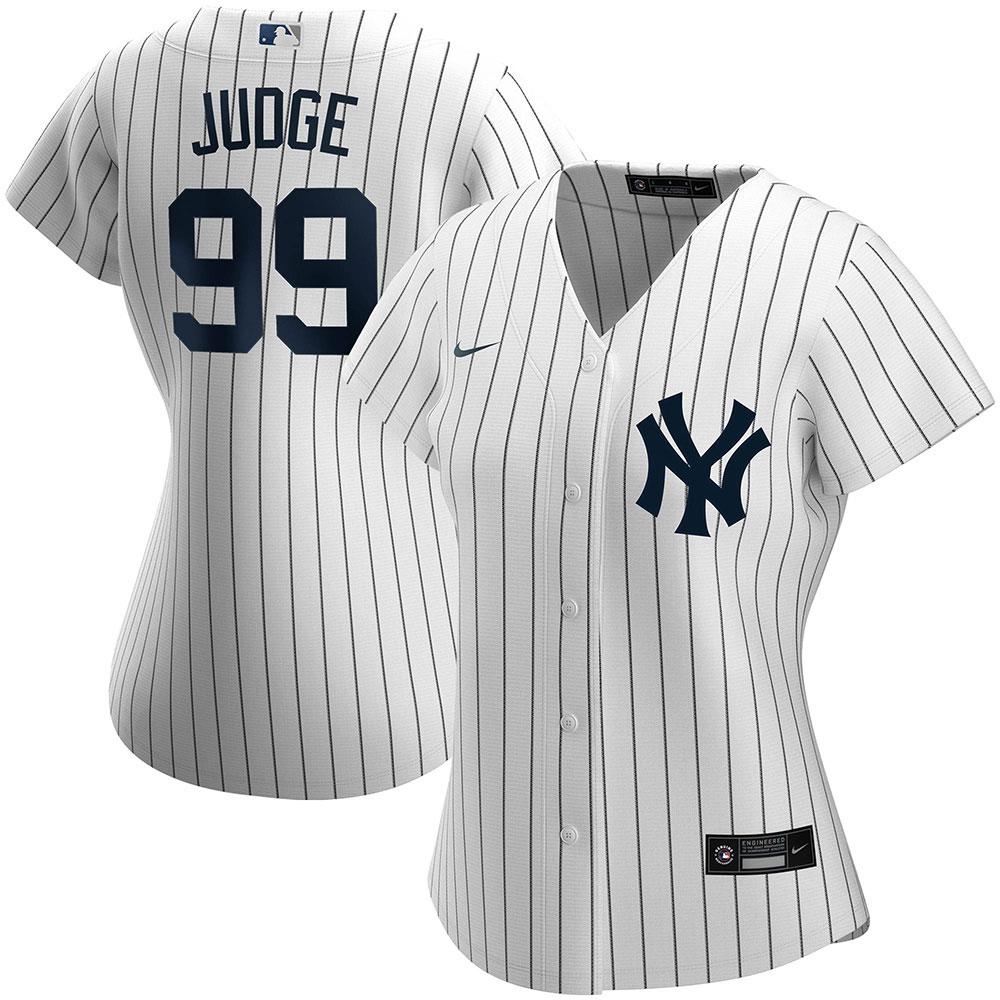 Womens New York Yankees Aaron Judge Cool Base Replica Jersey White - vstockx