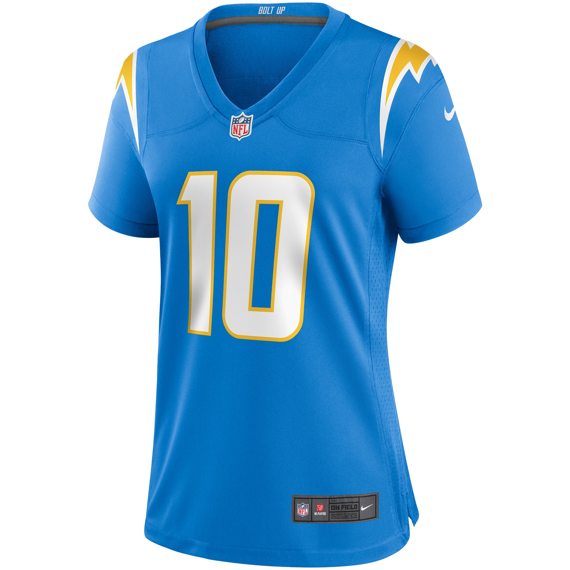 Justin Herbert Los Angeles Chargers Nike Women's Player Game Jersey - Powder Blue - vstockx