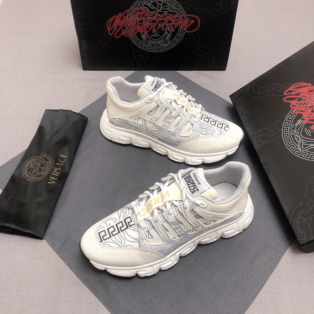 Versace Trigreca White Blue (W) - vstockx