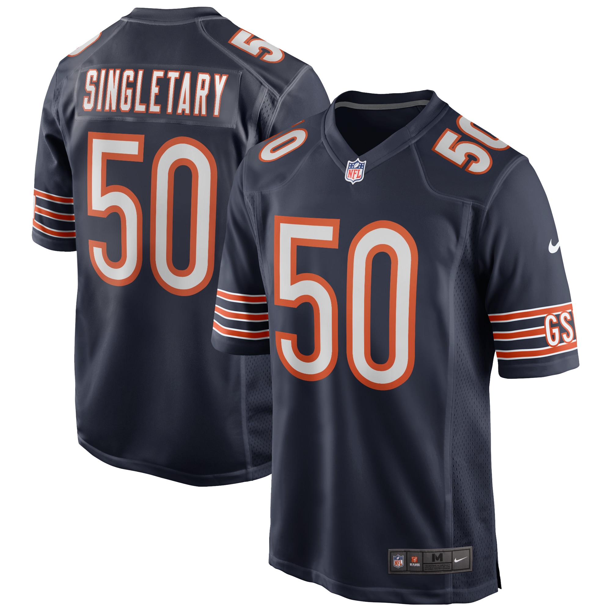 Mike Singletary Chicago Bears Nike Game Retired Player Jersey - Navy - vstockx