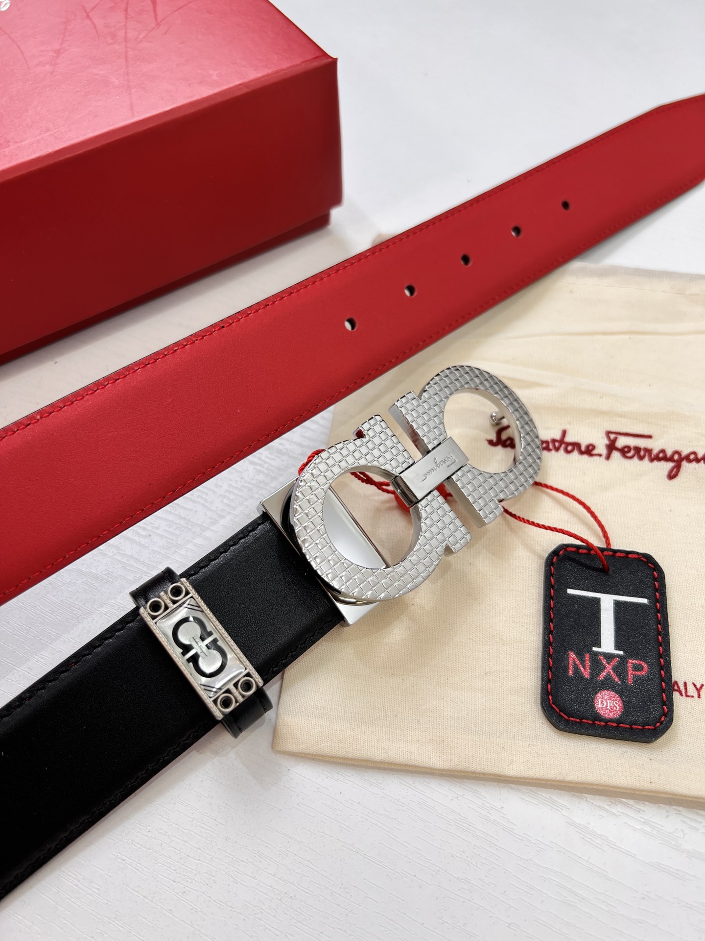 Streetwear Belt Ferragamo 319665 size:3.5cm - vstockx
