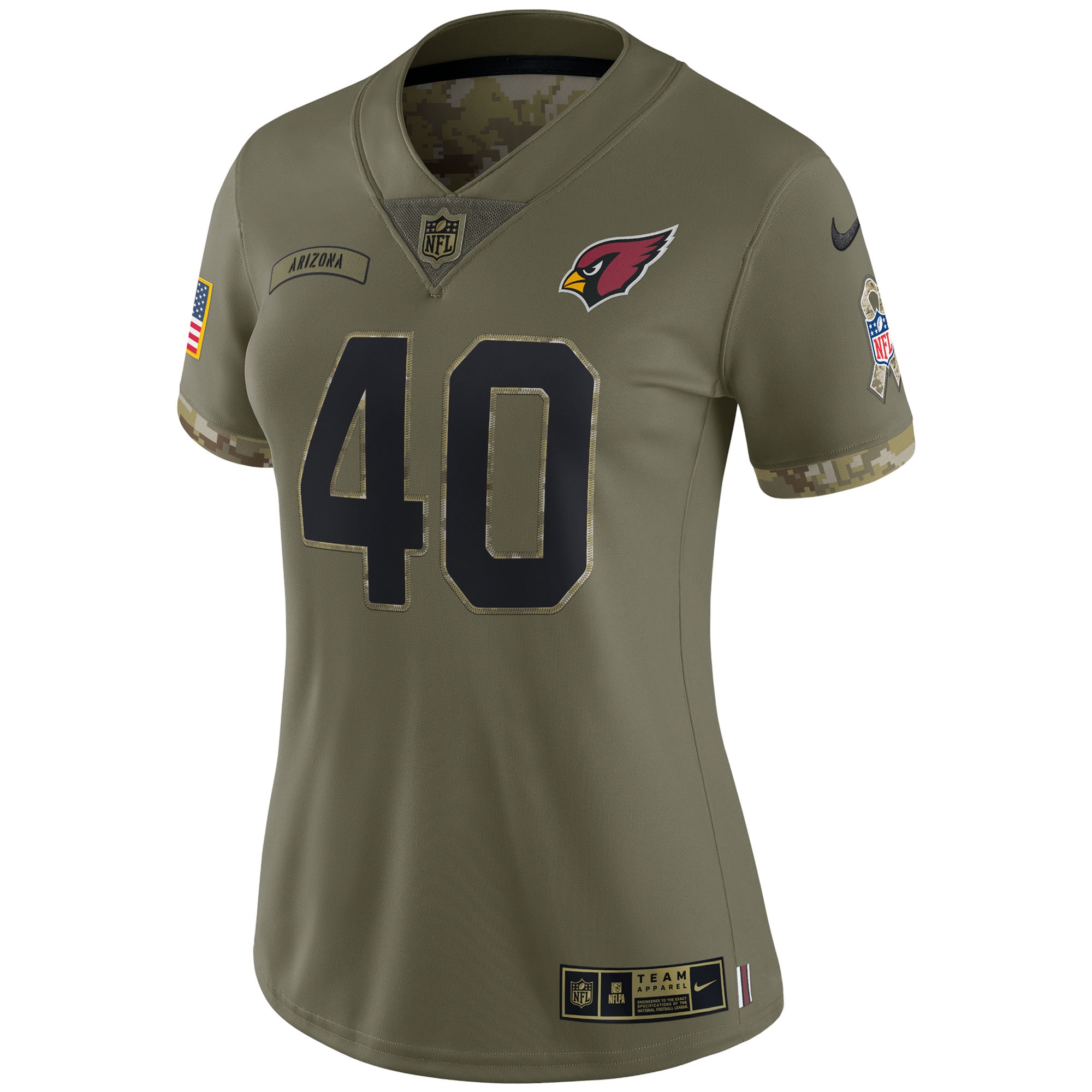 Pat Tillman Arizona Cardinals Nike Women's 2022 Salute To Service Retired Player Limited Jersey - Olive - vstockx