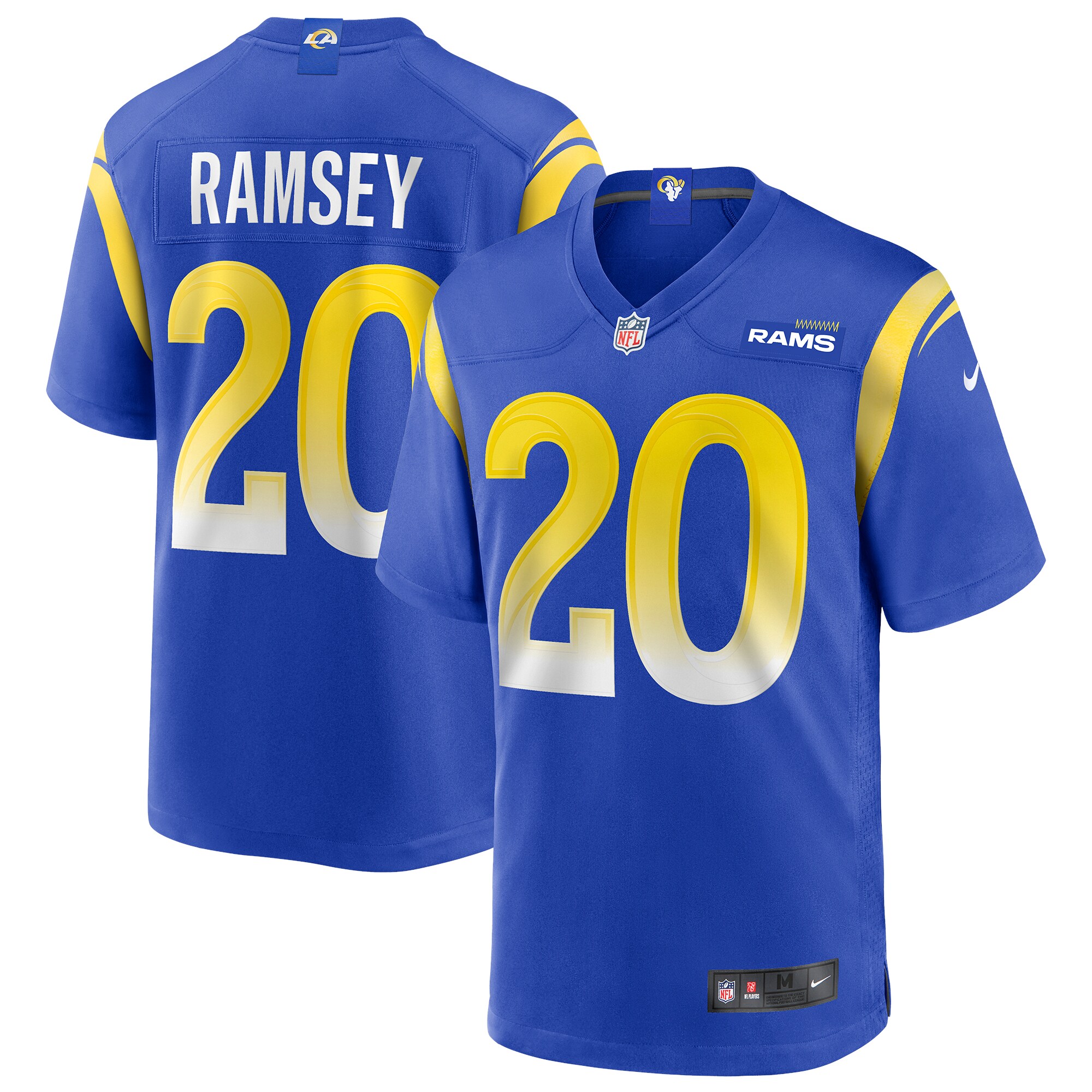 Jalen Ramsey Los Angeles Rams Nike Game Player Jersey - Royal - vstockx