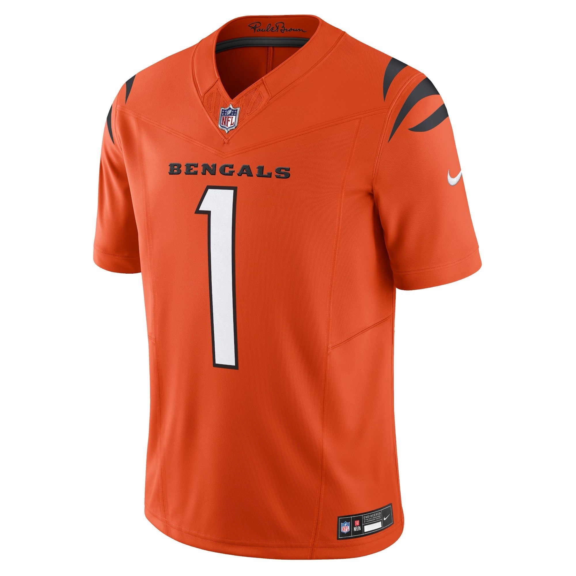 Men's Nike Ja'Marr Chase Orange Cincinnati Bengals Vapor F.U.S.E. Limited Jersey - vstockx