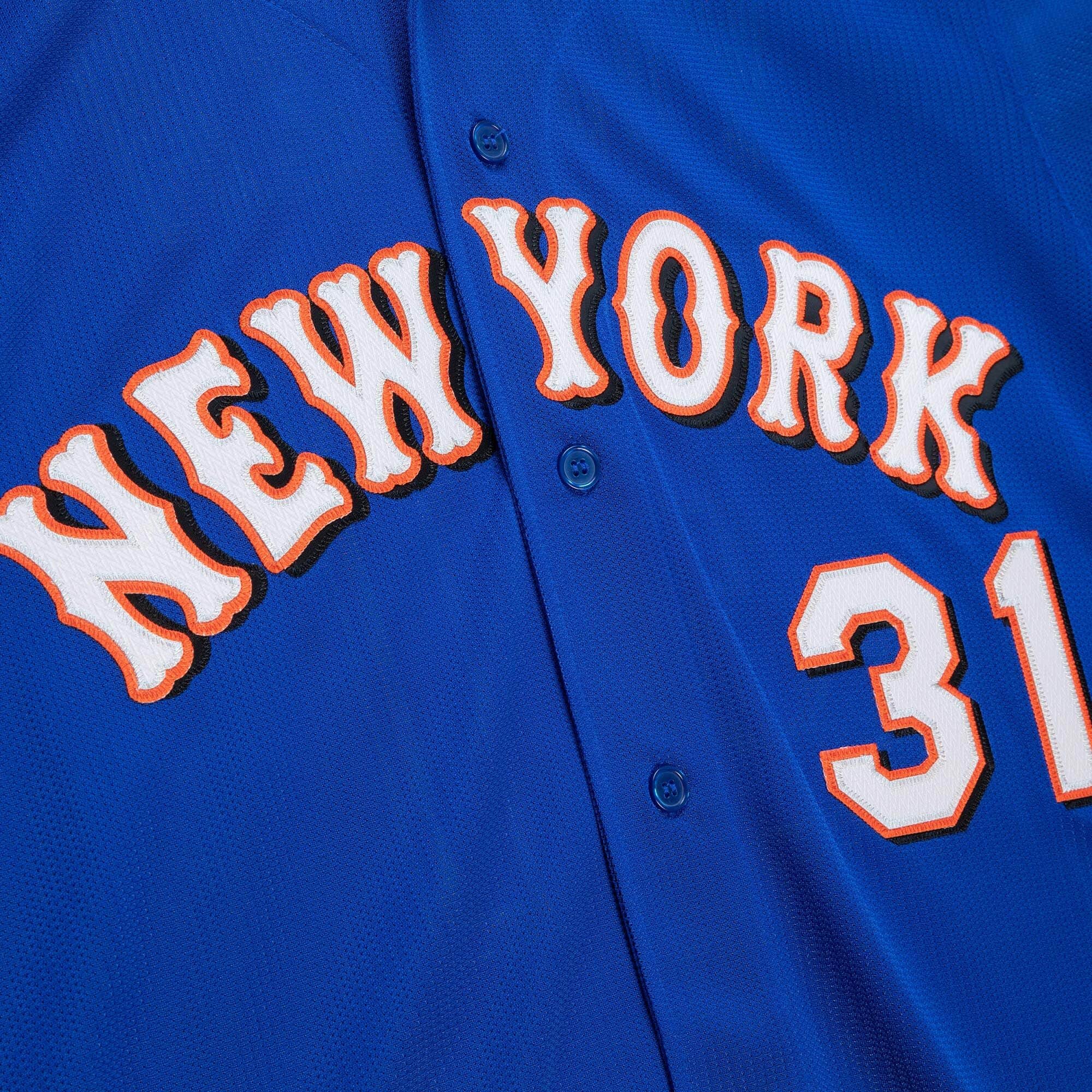 Authentic Mike Piazza New York Mets 1999 Button Front Jersey - vstockx