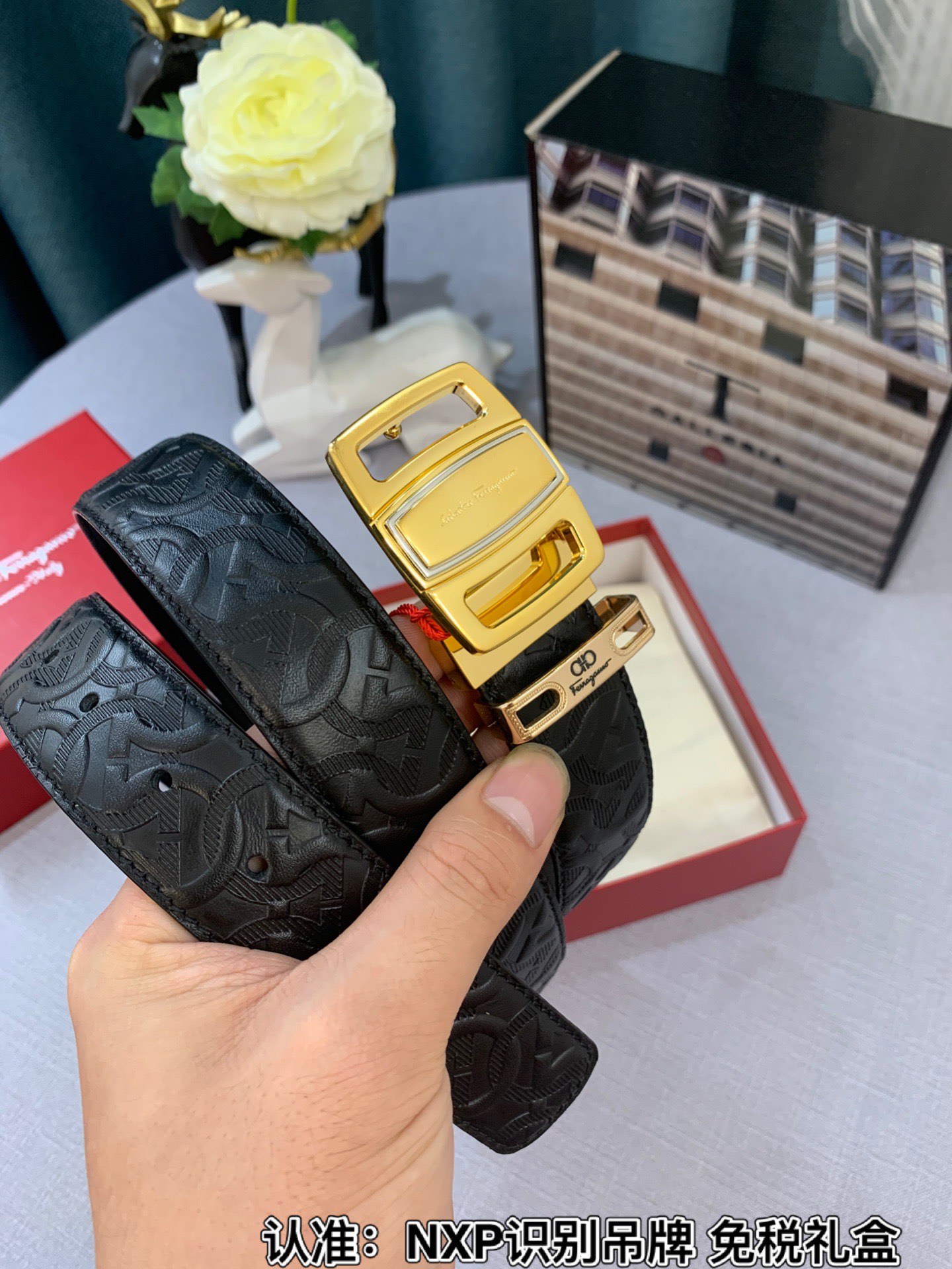 Streetwear Belt Ferragamo 319146 size:3.5cm - vstockx