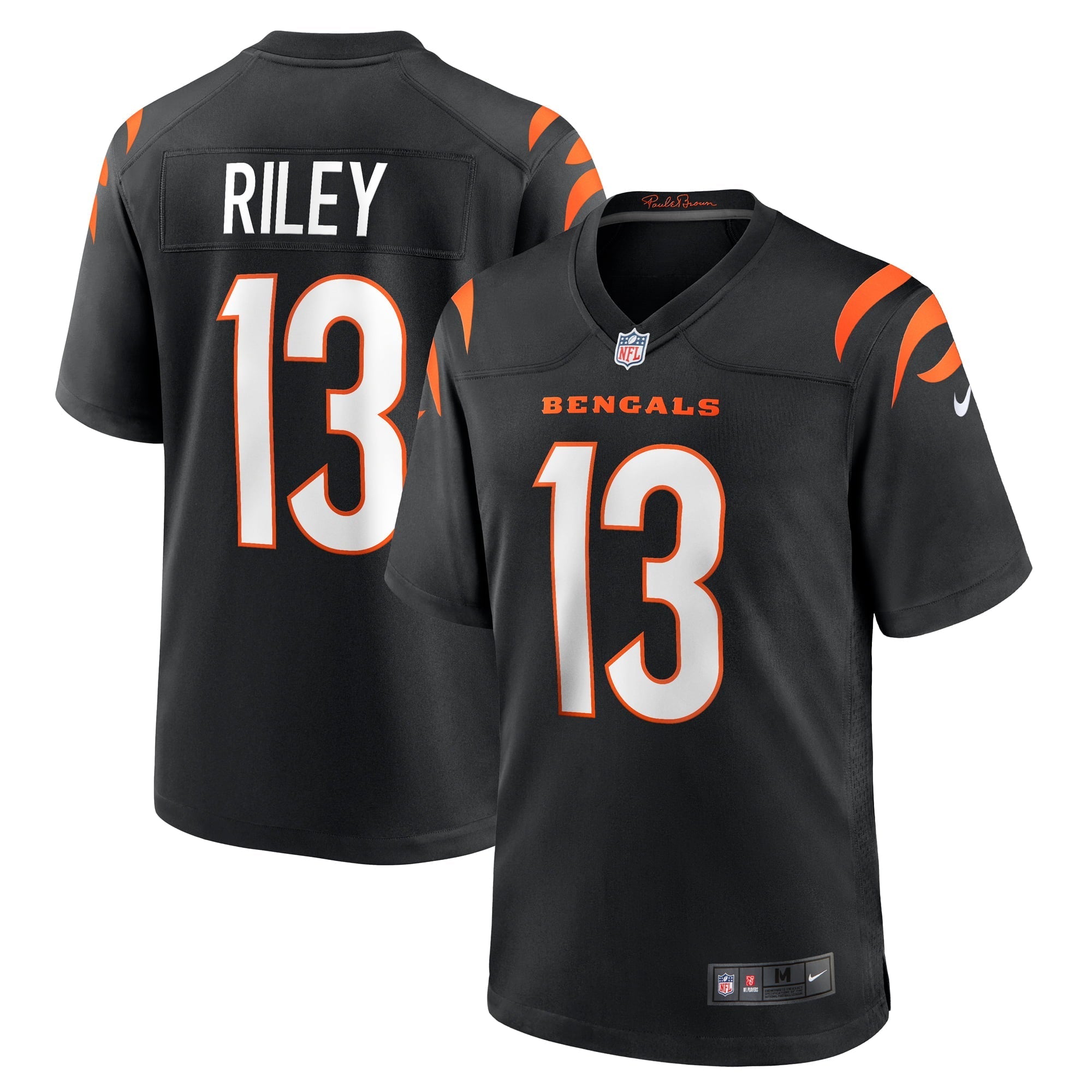 Men's Nike Ken Riley Black Cincinnati Bengals Retired Player Game Jersey - vstockx