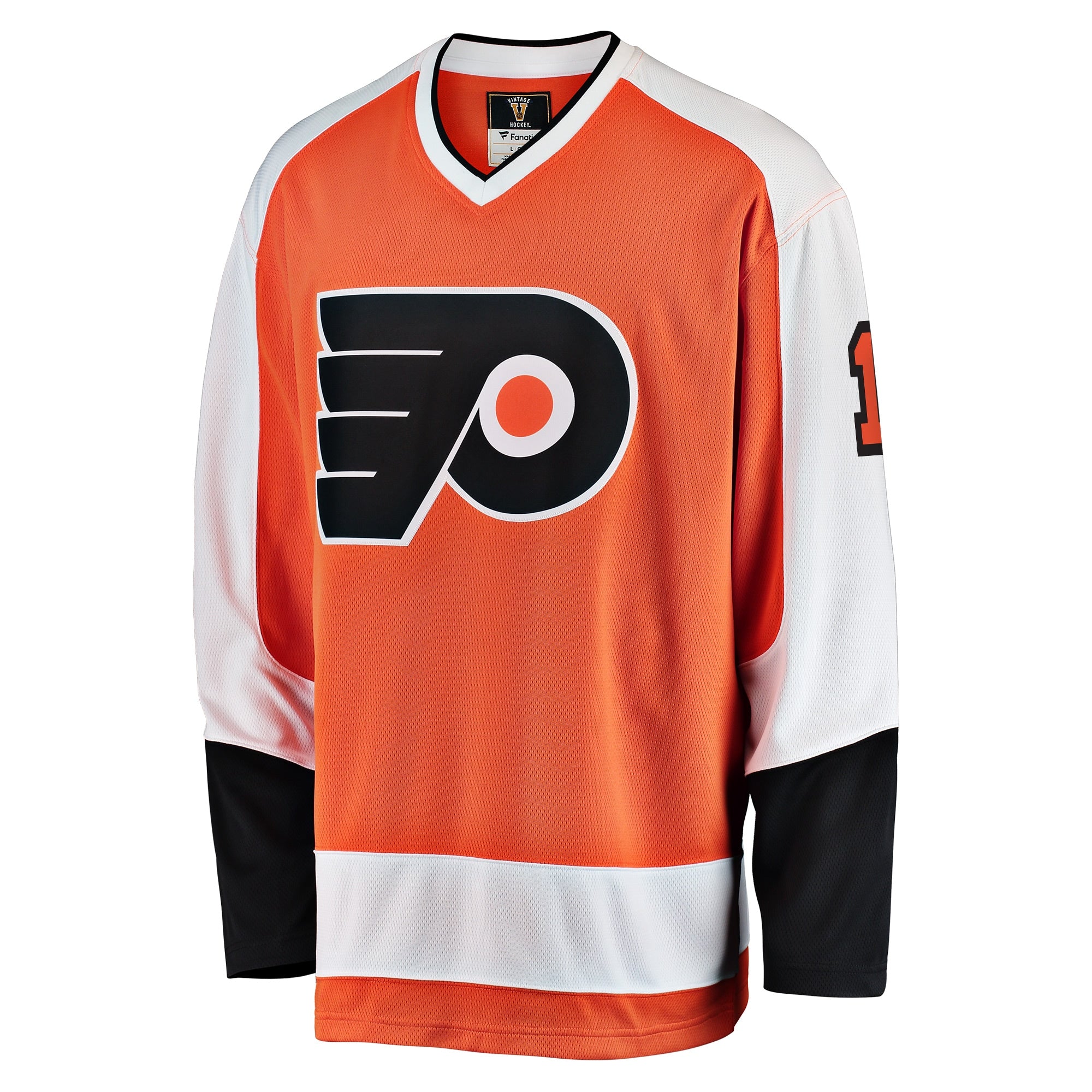 Men's Fanatics Branded Bernie Parent Orange Philadelphia Flyers Premier Breakaway Retired Player Jersey - vstockx