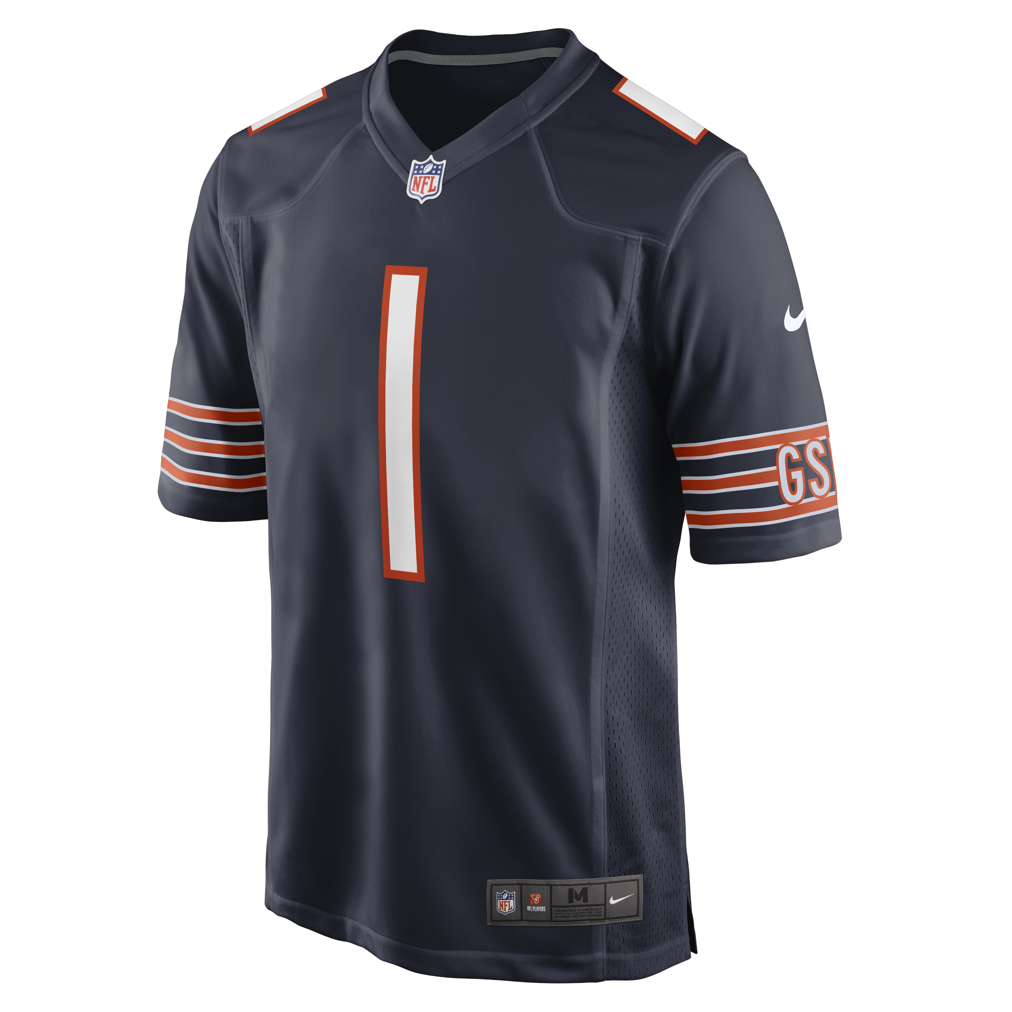 Justin Fields Chicago Bears Nike Navy Home Game Replica Jersey - vstockx