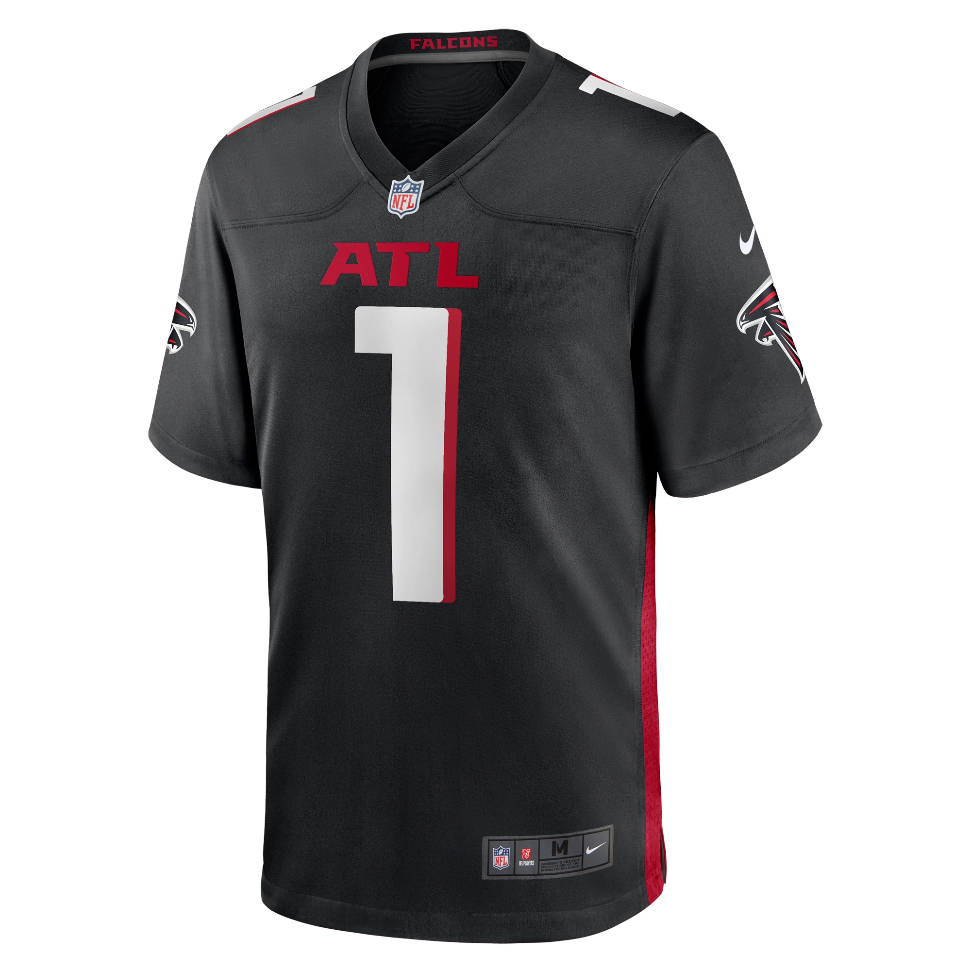 Number 1 Dad Atlanta Falcons Nike Game Jersey - Black - vstockx