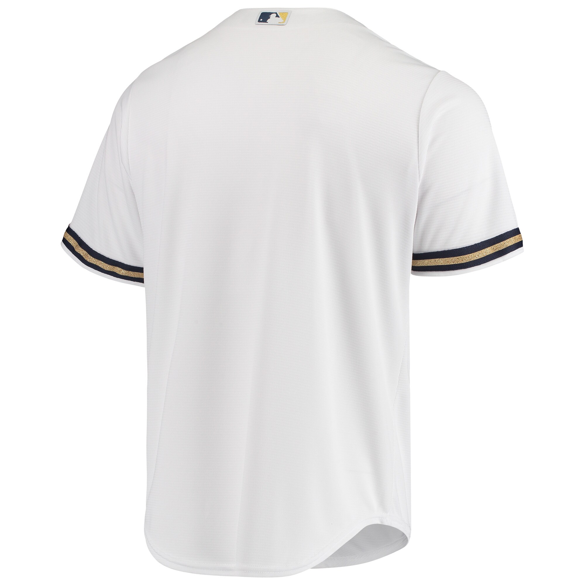 Milwaukee Brewers Majestic Home Official Cool Base Jersey - White - vstockx