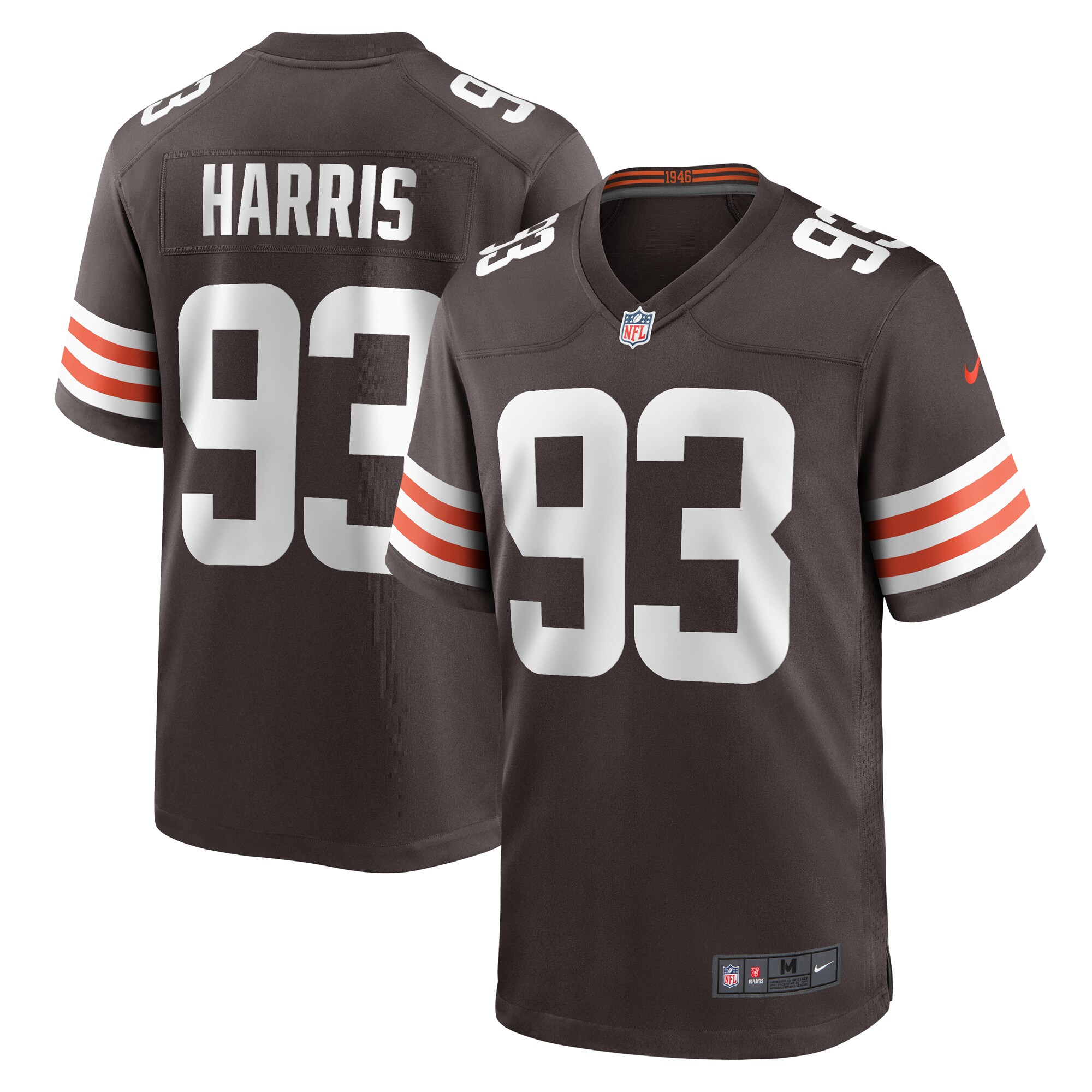 Shelby Harris Cleveland Browns Nike Team Game Jersey - Brown - vstockx