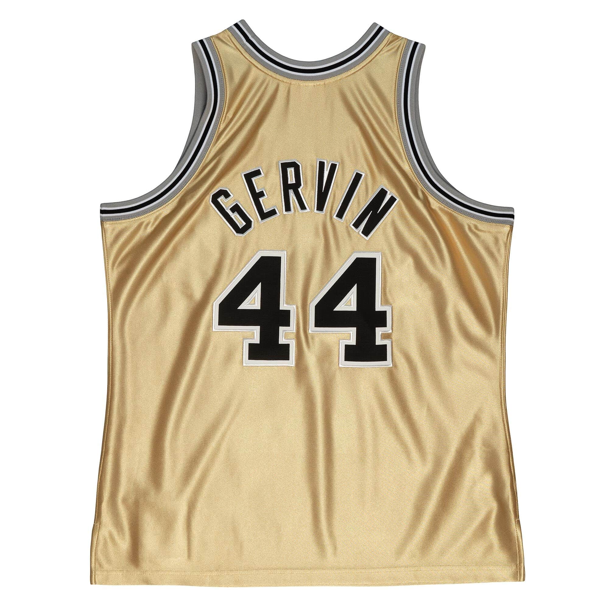 75th Anniversary Gold Swingman George Gervin San Antonio Spurs 1977-78 Jersey - vstockx