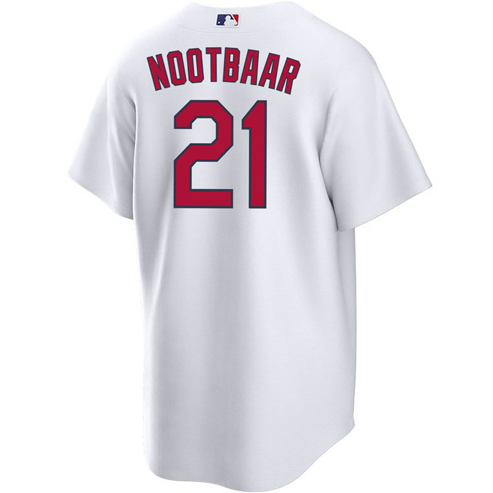 Youth St. Louis Cardinals Lars Nootbaar Cool Base Replica Home Jersey - White - vstockx