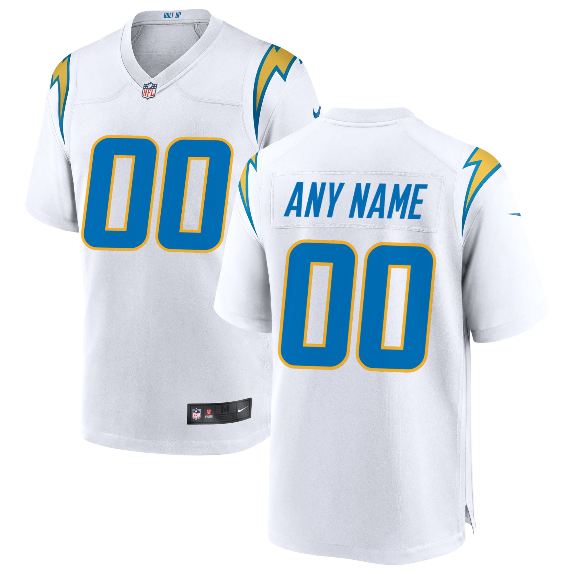 Los Angeles Chargers Nike Custom Game Jersey - White - vstockx