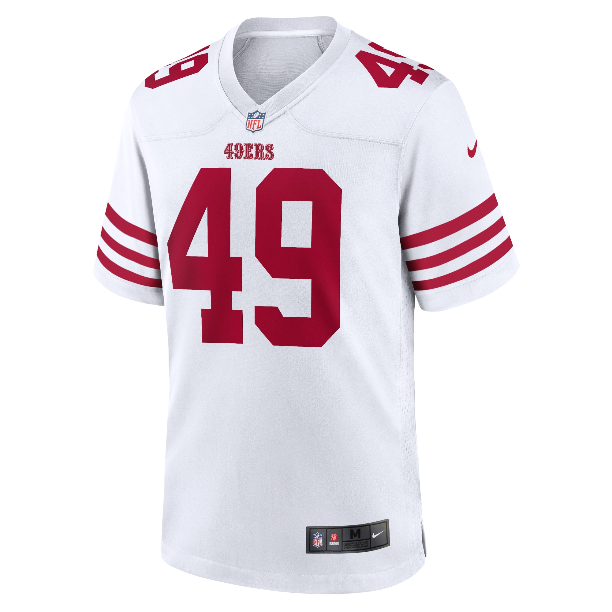 Faithful 49 San Francisco 49ers Nike Player Game Jersey - White - vstockx