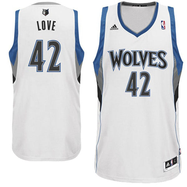 Men's Minnesota Timberwolves Kevin Love Home Jersey - White - vstockx