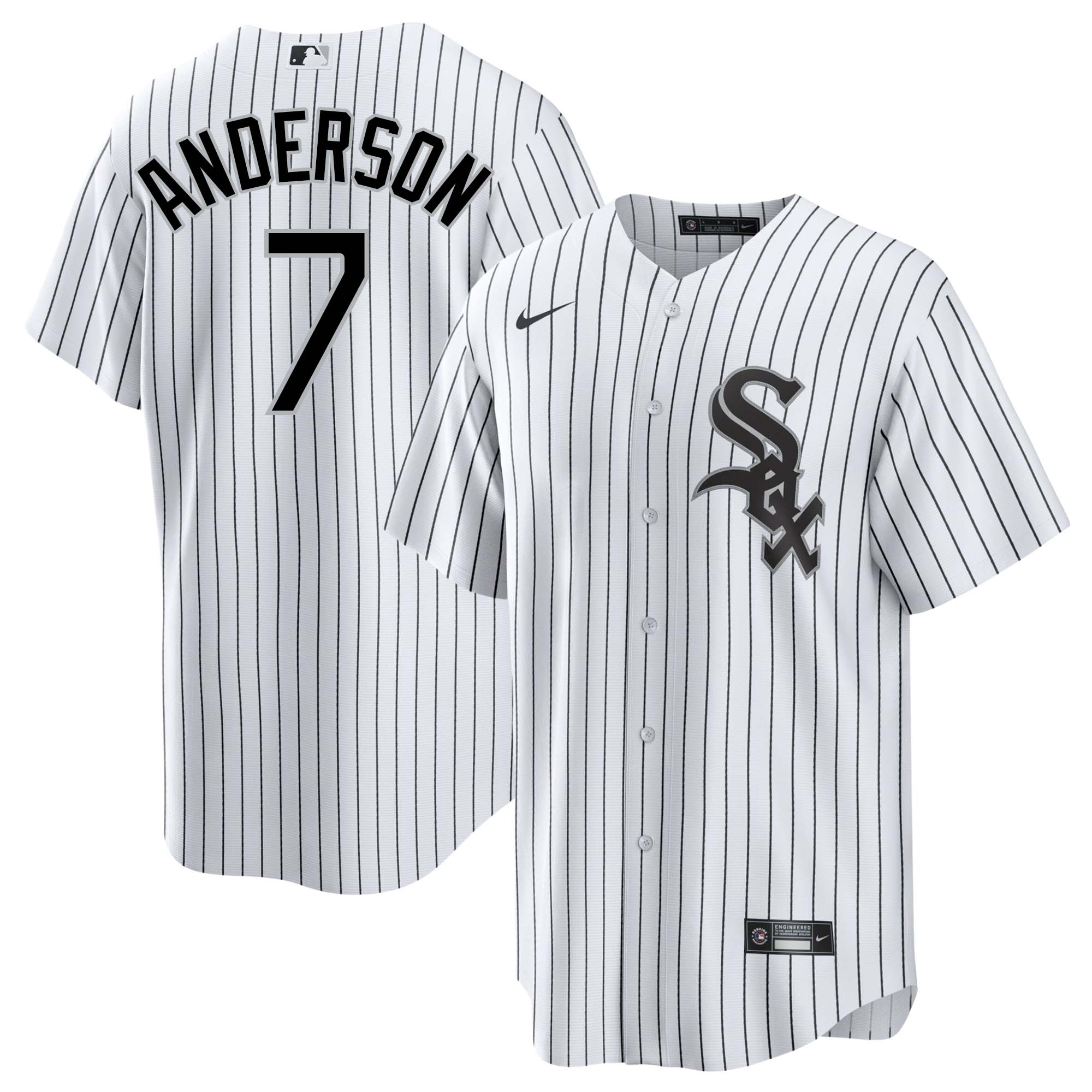 Tim Anderson Chicago White Sox Home Men's Replica Jersey - vstockx
