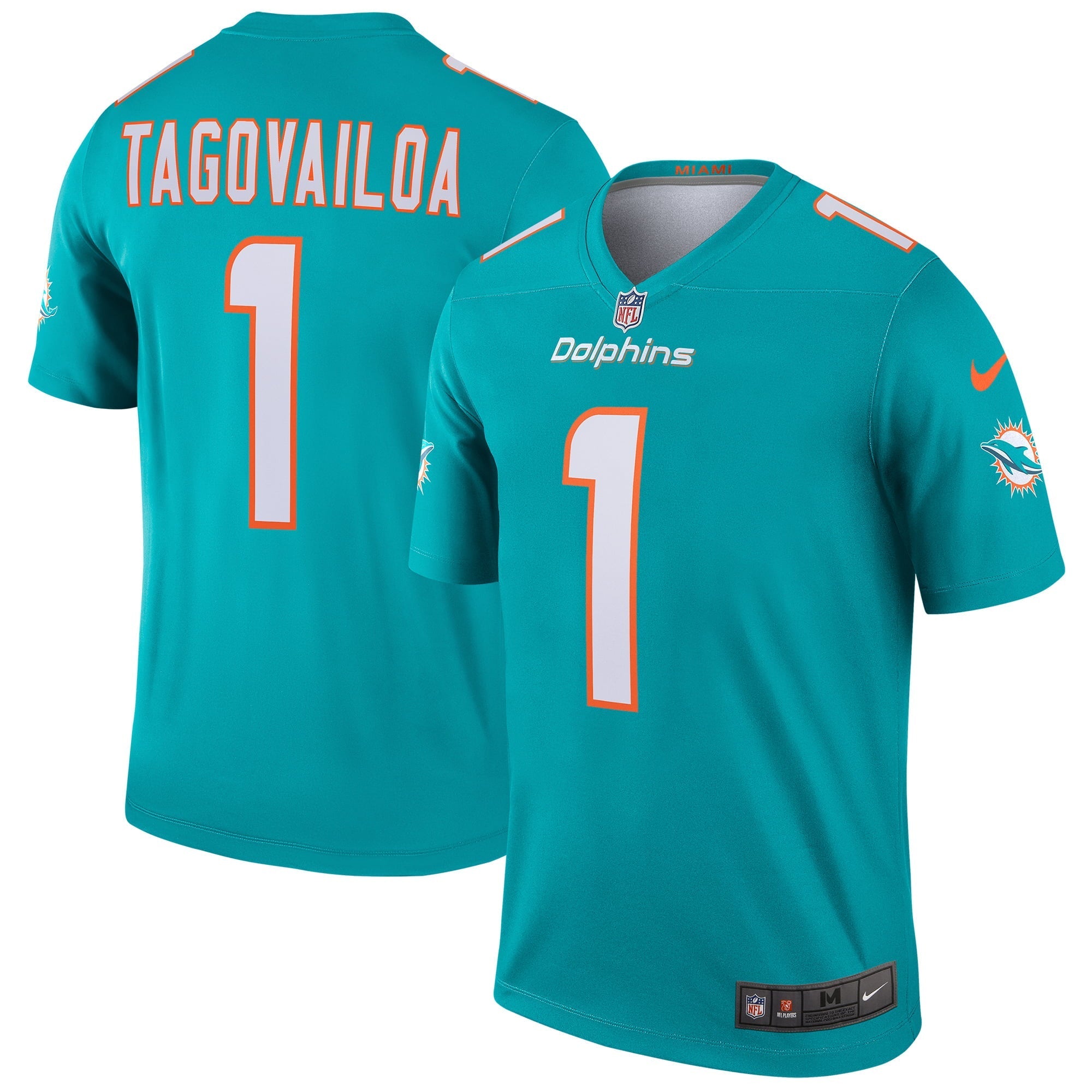Men's Nike Tua Tagovailoa Aqua Miami Dolphins Legend Jersey - vstockx