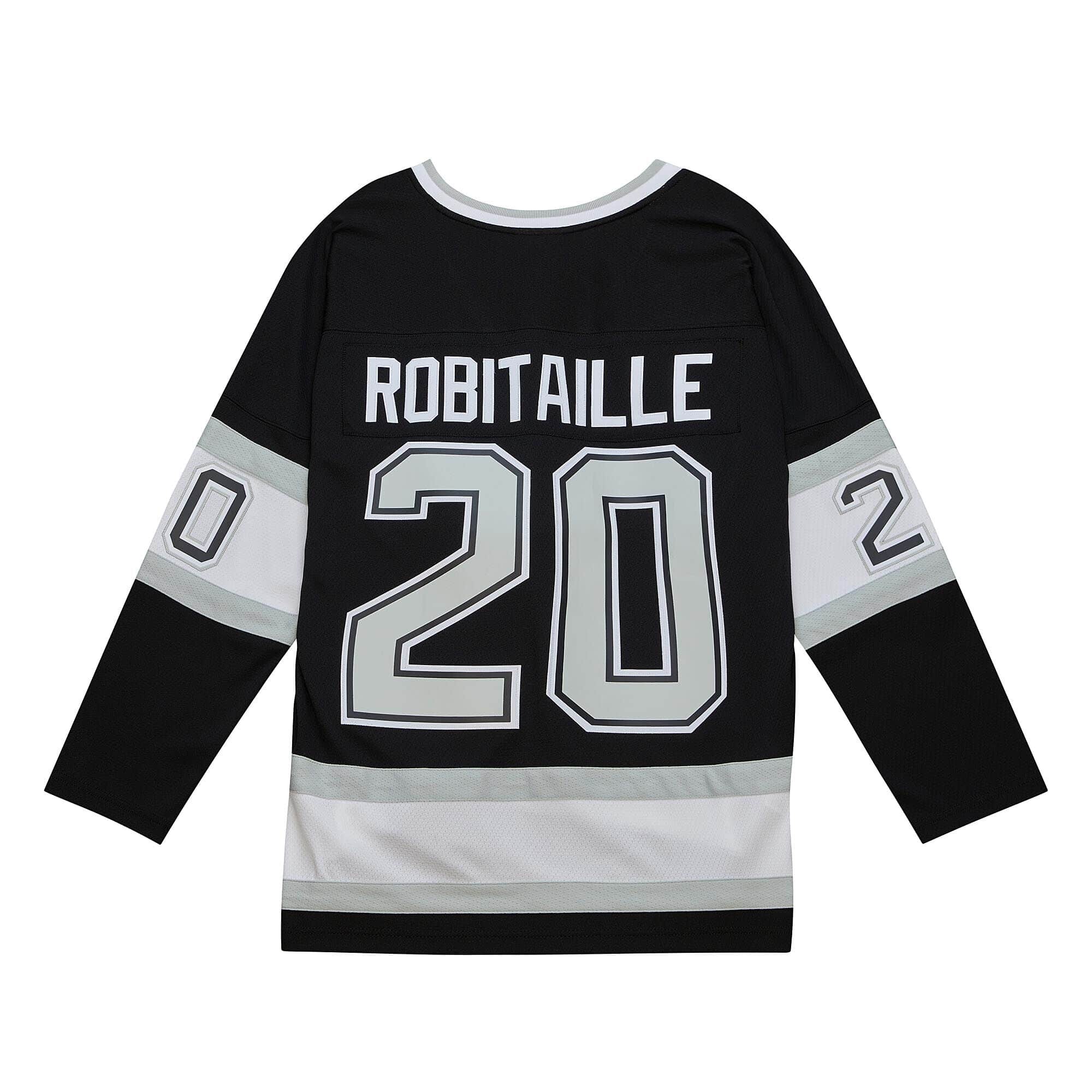 Blue Line Luc Robitaille Los Angeles Kings Home 1992 Jersey - vstockx
