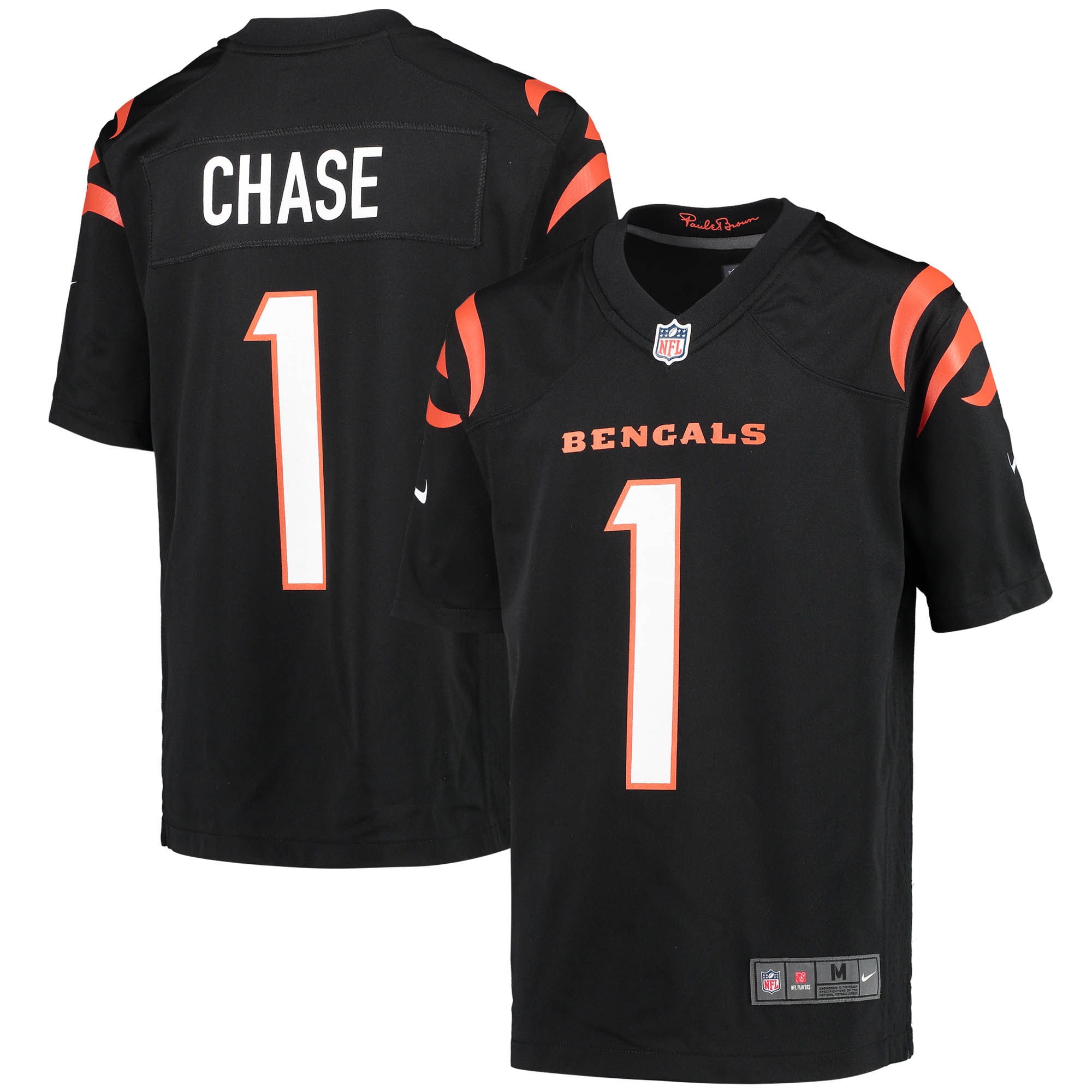 Ja'Marr Chase Cincinnati Bengals Nike Youth Game Jersey - Black - vstockx