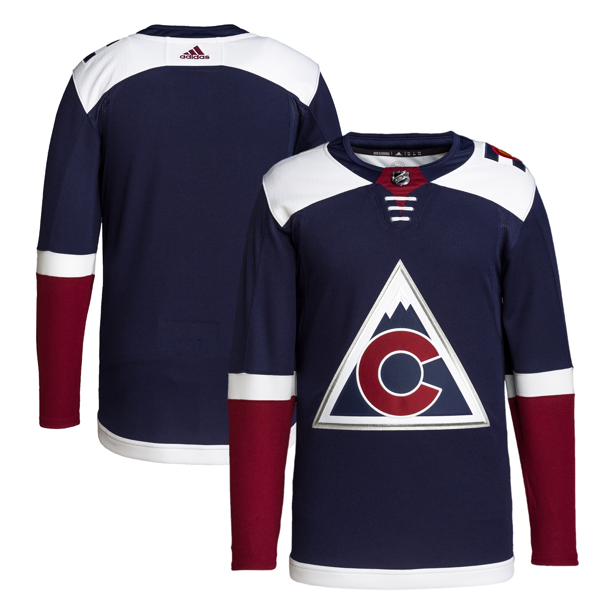 Colorado Avalanche adidas 2018/19 Alternate Primegreen Authentic Pro Jersey - Navy - vstockx