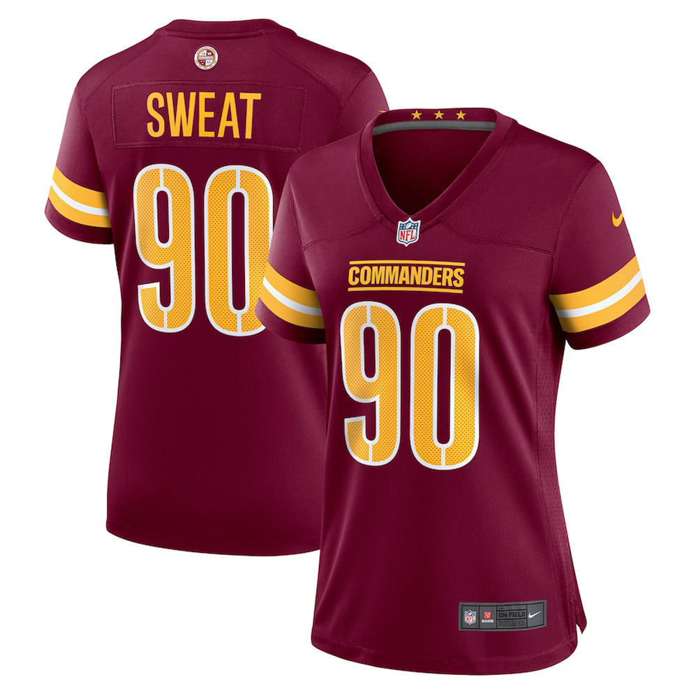 Women's Washington Commanders Montez Sweat Game Jersey - Burgundy - vstockx