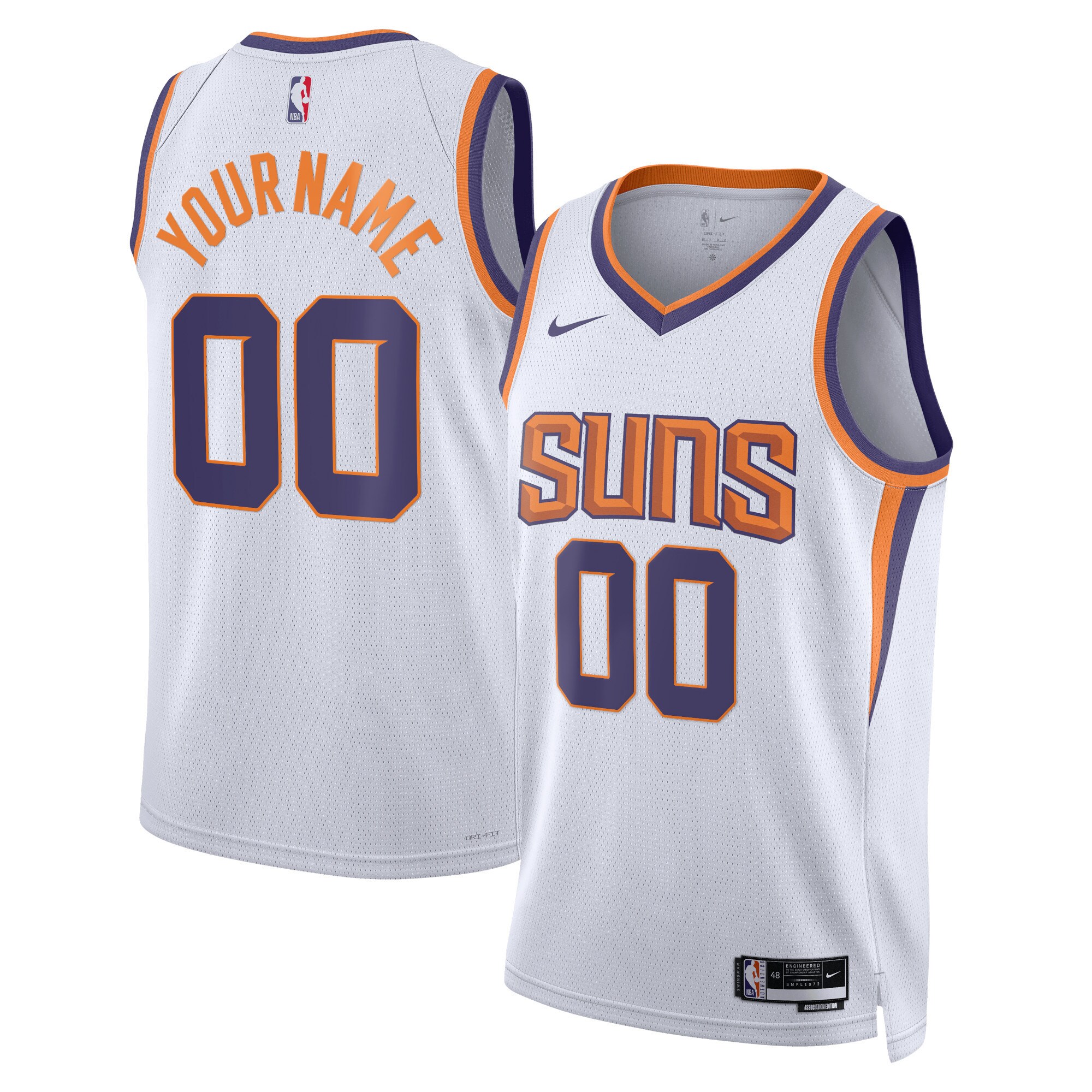 Phoenix Suns Nike Unisex 2022/23 Swingman Custom Jersey White - Association Edition - vstockx