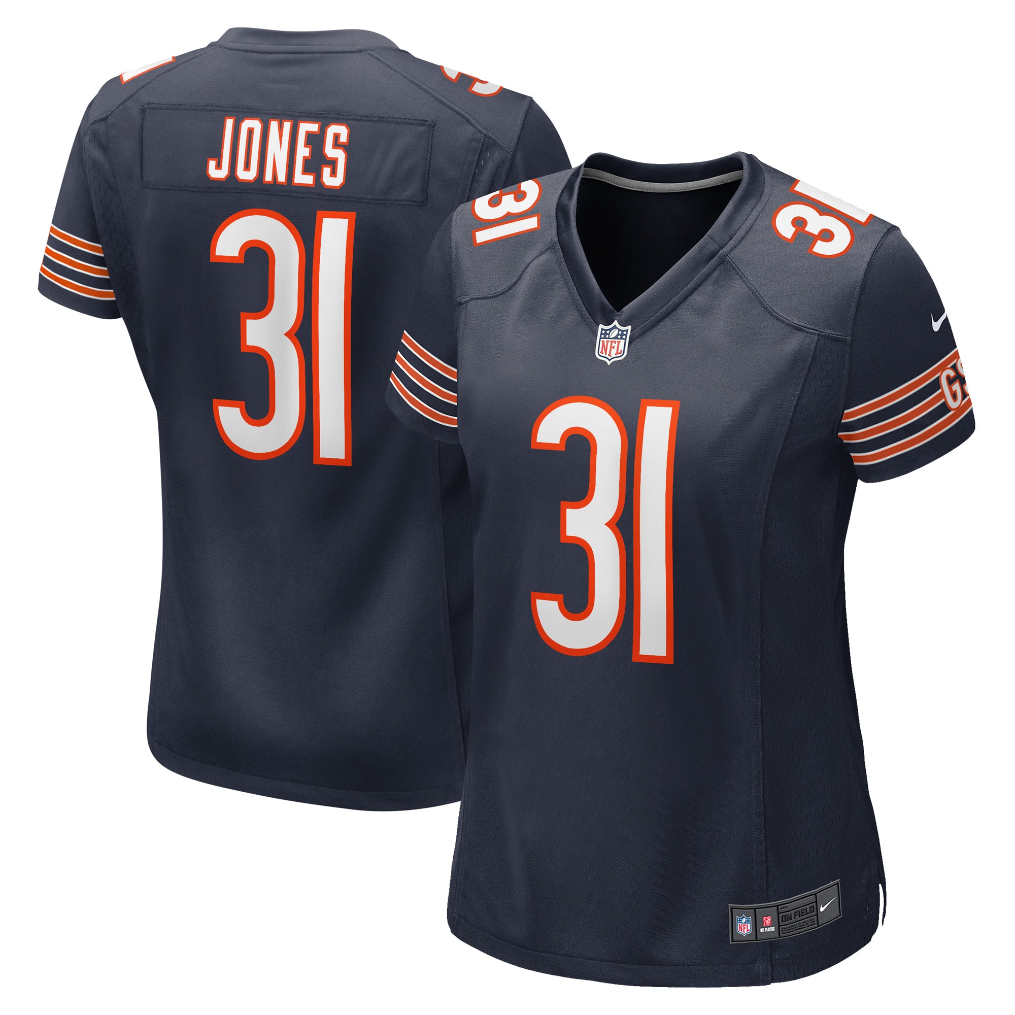 Jaylon Jones Chicago Bears Nike Women's Game Player Jersey - Navy - vstockx