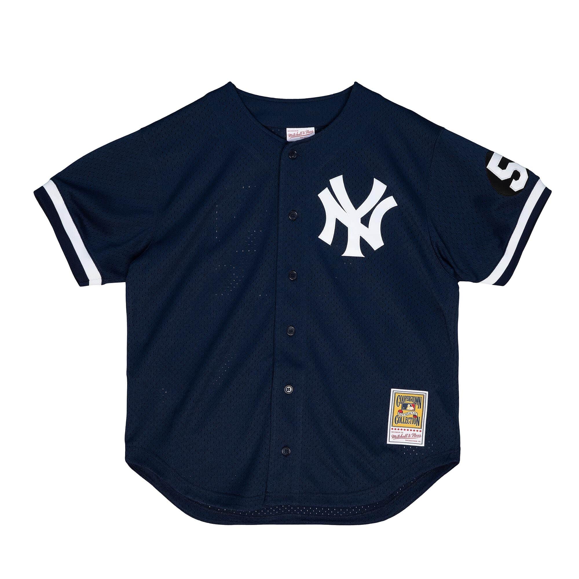 Authentic Mariano Rivera New York Yankees 1999 Button Front Jersey - vstockx