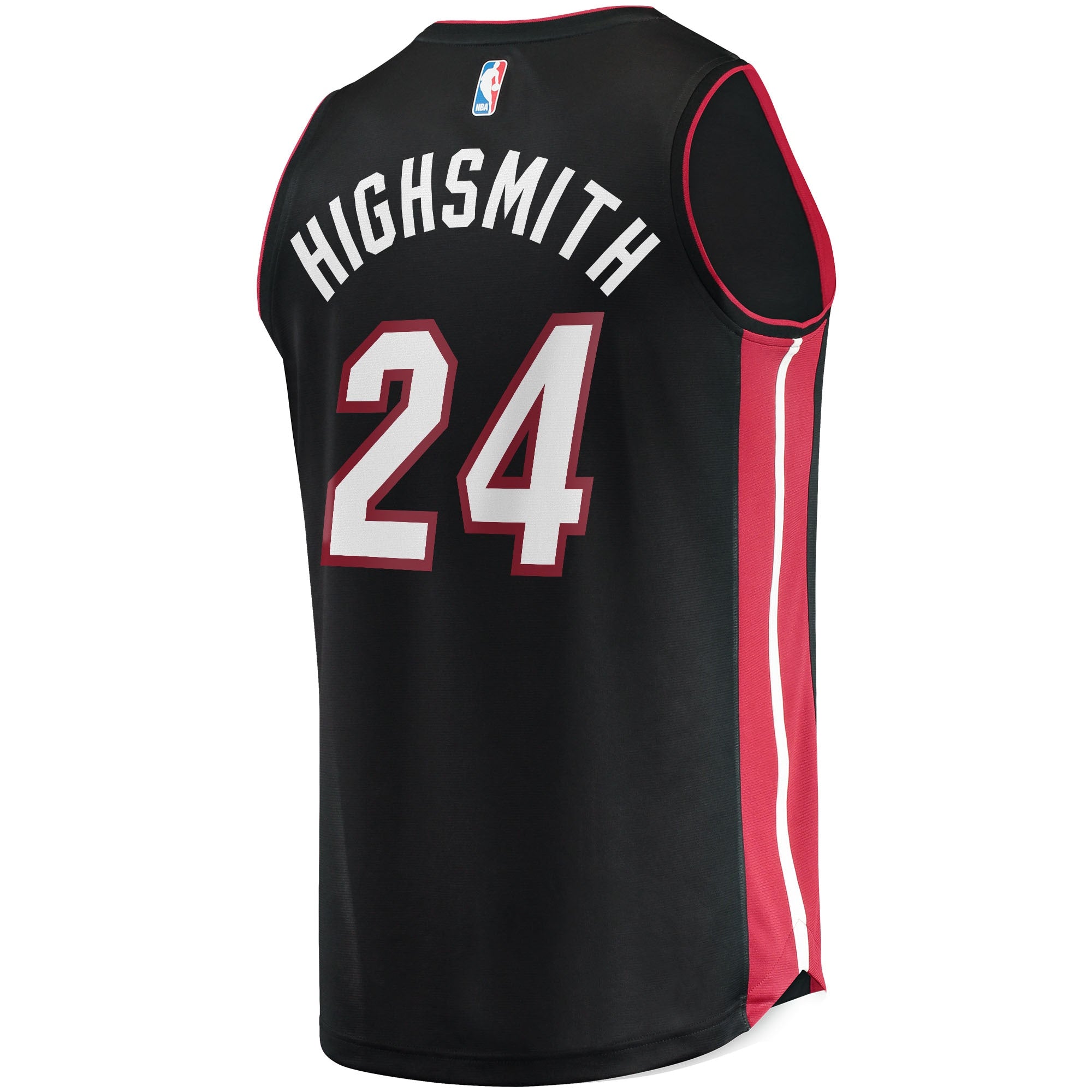Men's Fanatics Branded Haywood Highsmith Black Miami Heat 2021/22 Fast Break Replica Jersey - Icon Edition - vstockx