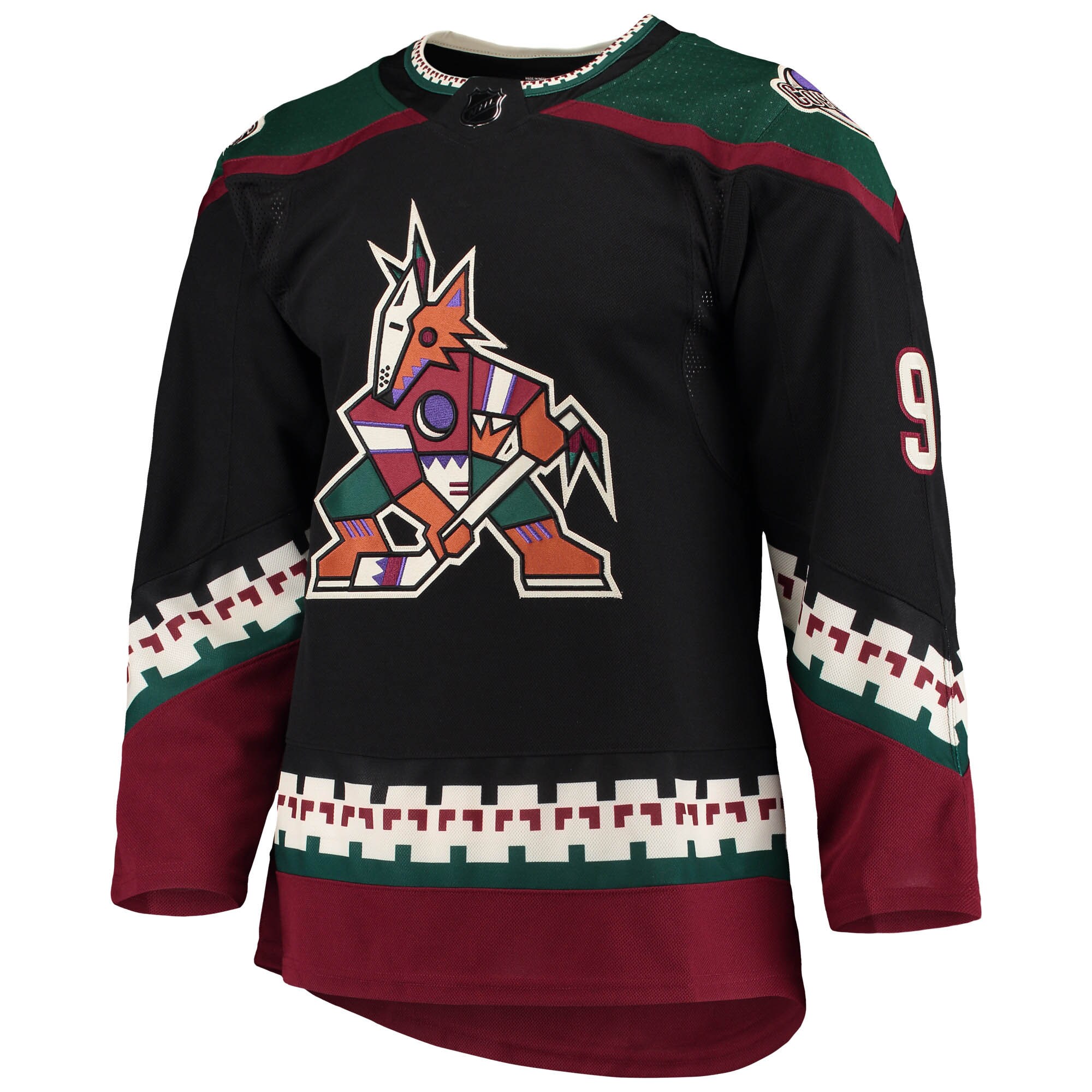 Clayton Keller Arizona Coyotes adidas Home Primegreen Authentic Pro Player Jersey - Black - vstockx